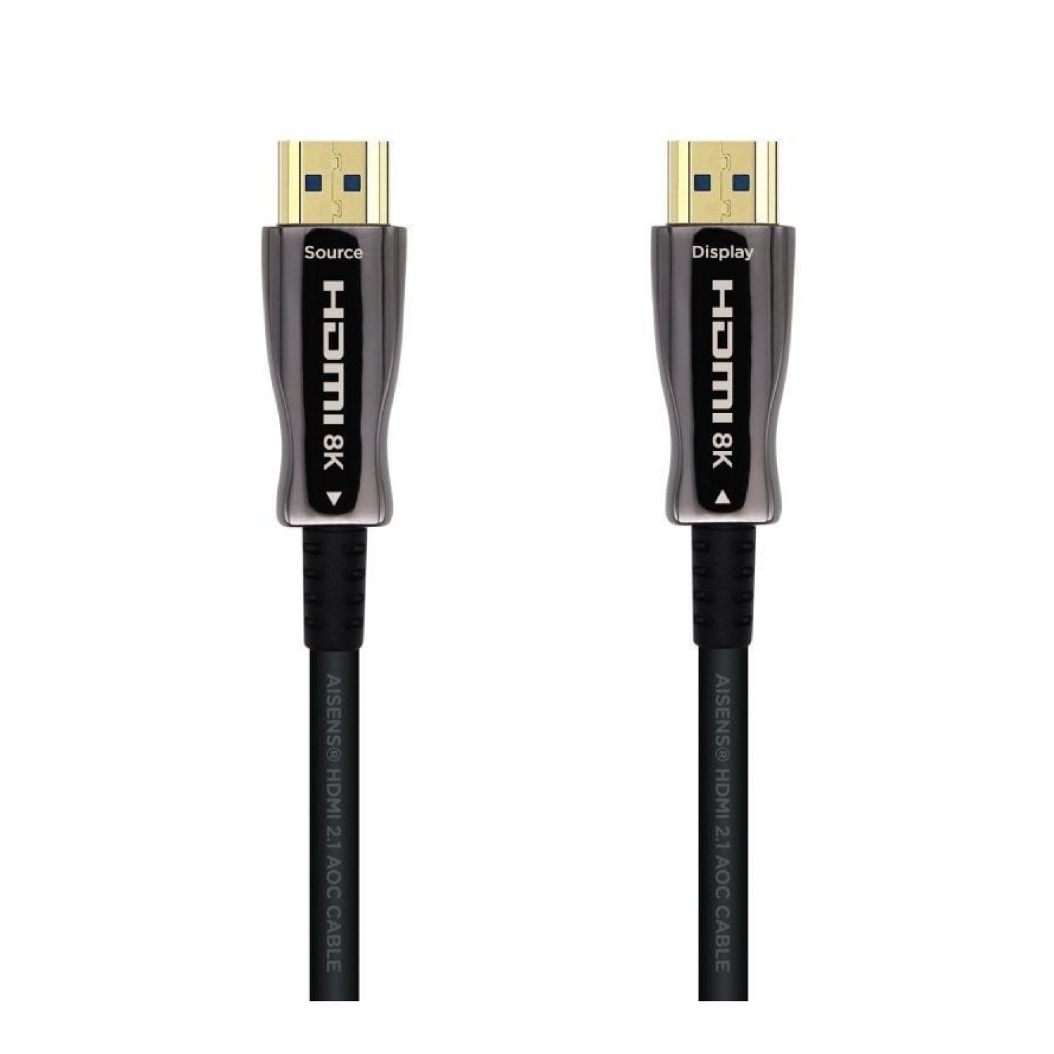 Aisens · Cable HDMI 2.1 AOC 8K · 40m · Macho a Macho · Negro