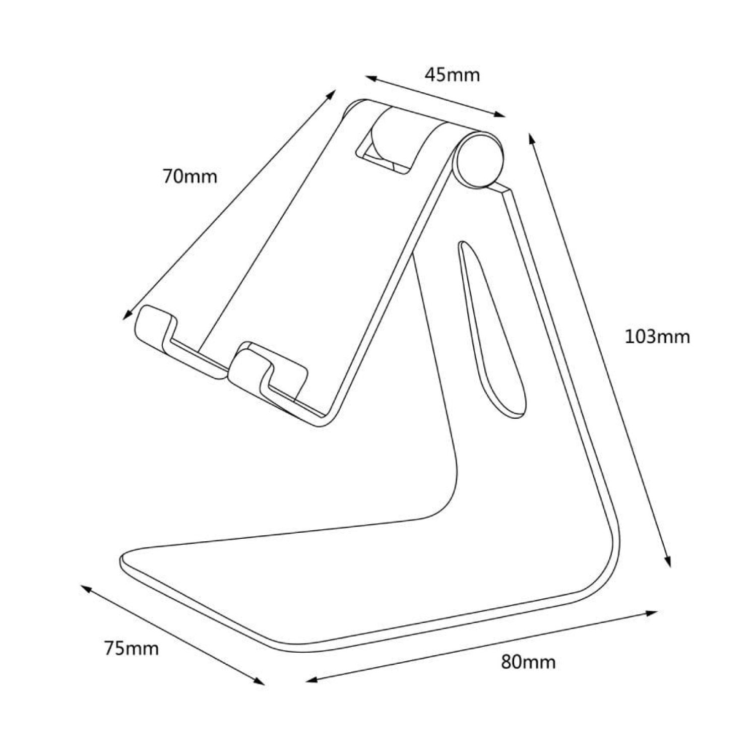 Aisens · Soporte Smartphone/Tablet · Gris