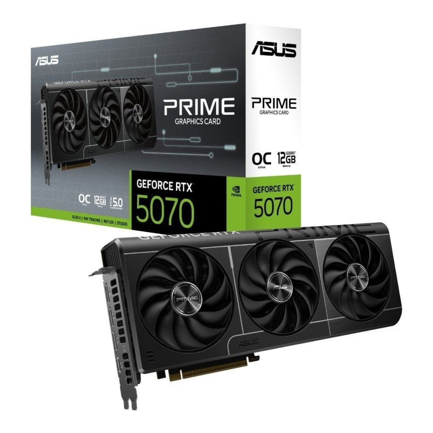 ASUS GeForce RTX 5070 OC · 12GB GDDR7 · Tarjeta Gráfica