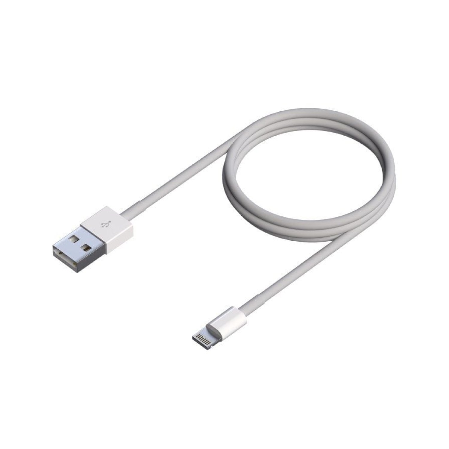 Aisens · Cable USB 2.0 Lightning · USB Macho · 50 cm · Blanco