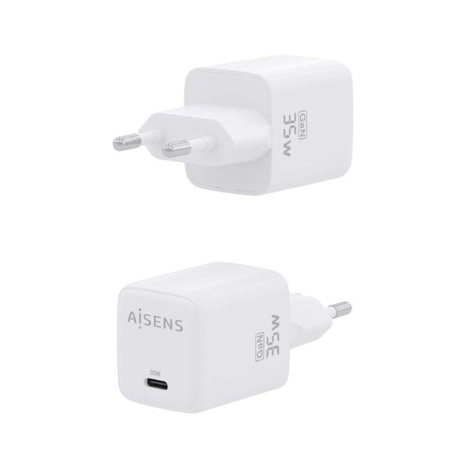 Aisens Cargador GaN · 35W · 1x USB Tipo-C · Pared