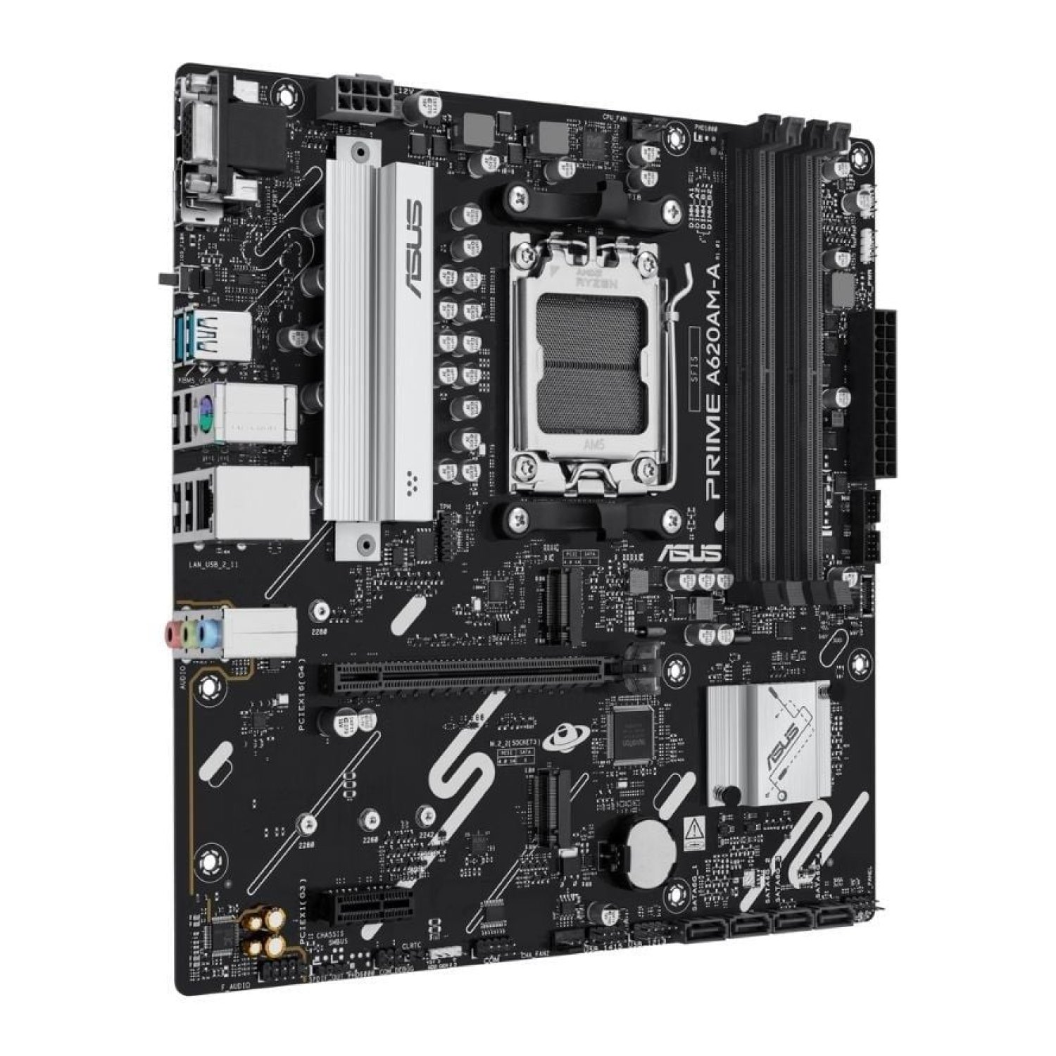 Asus A620M-A · Placa Base AM5 · DDR5 · PCIe 4.0 · Micro ATX