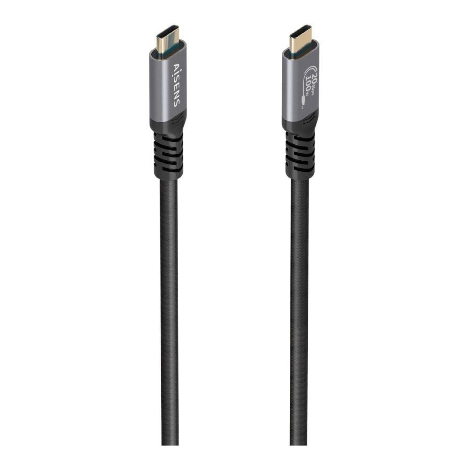 Aisens Cable USB 3.2 Tipo-C · 3m · 100W · 20Gbps · Negro
