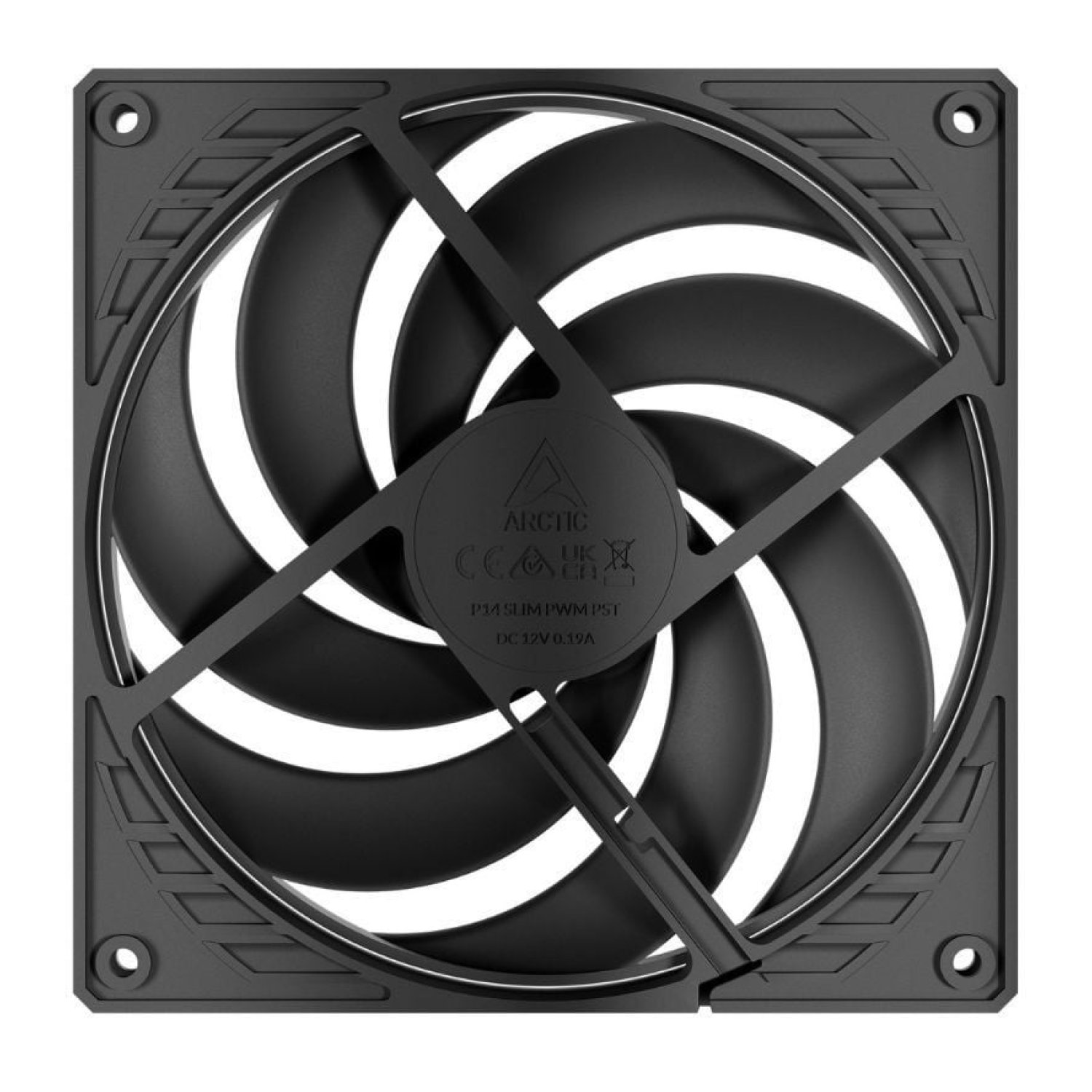 Arctic P14 Slim · Ventilador 14cm · PWM PST · Negro