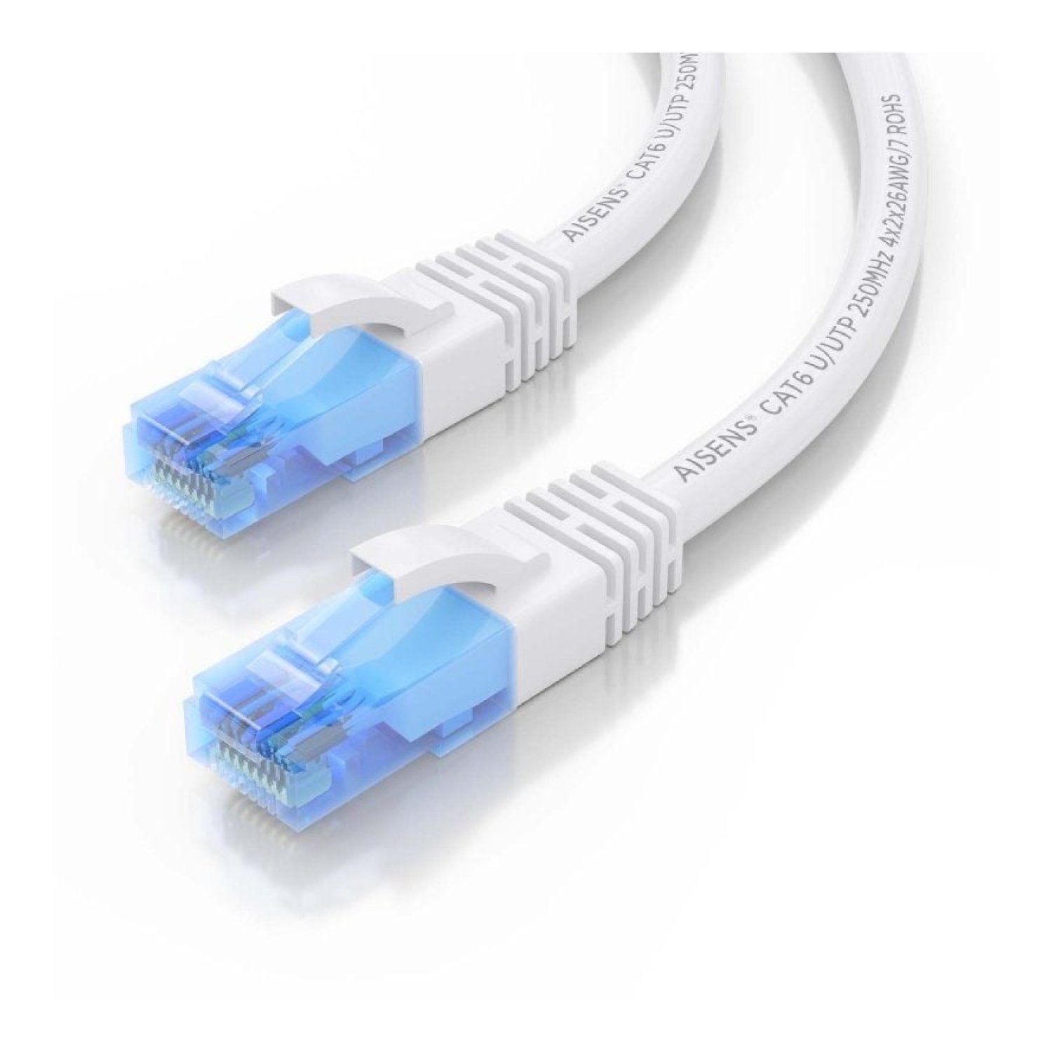 Aisens Cable RJ45 Cat.6 UTP · 1,5m · AWG26 CCA · Blanco