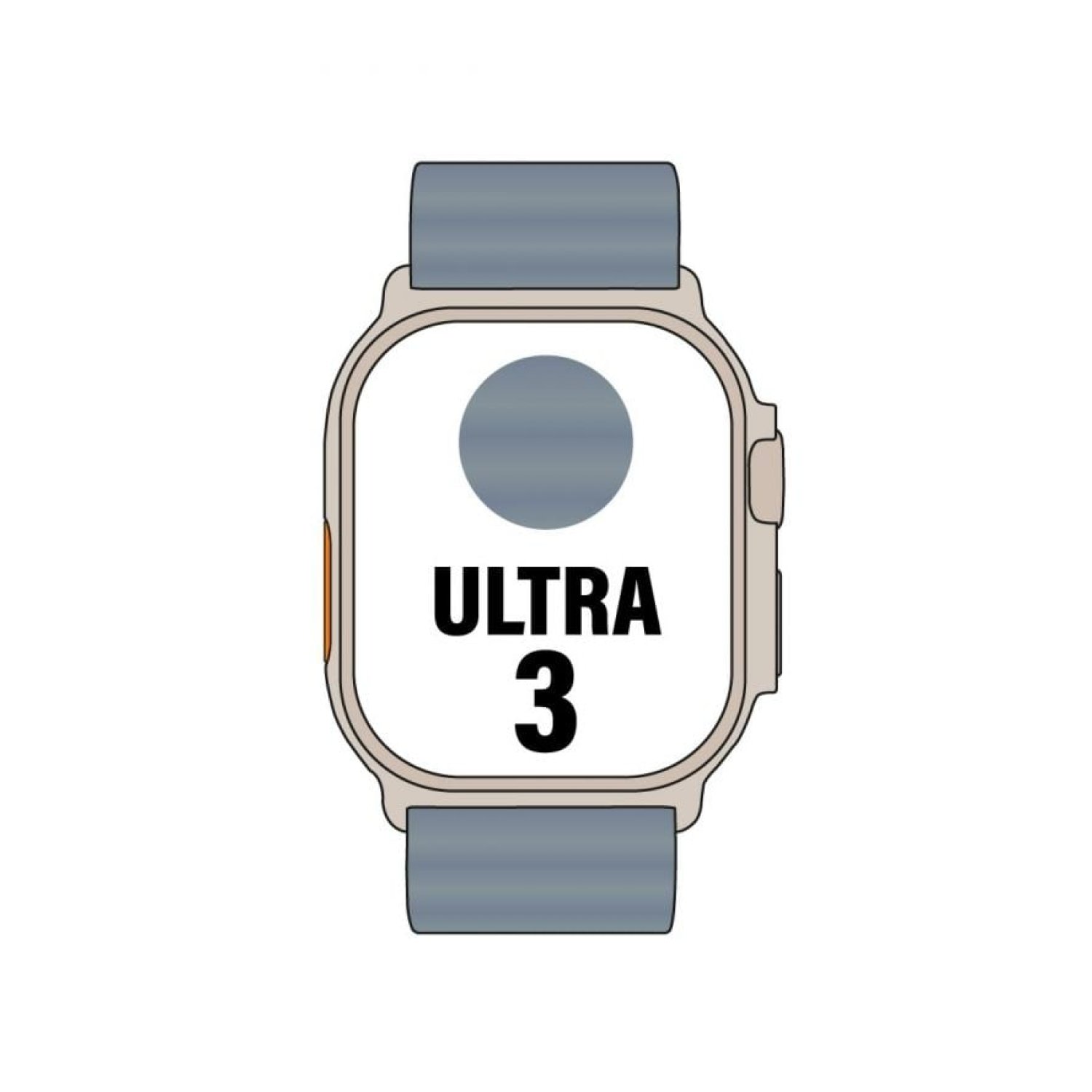 Apple Watch Ultra 3 · 49mm · GPS/Cellular · Titanio · Correa Ocean Azul