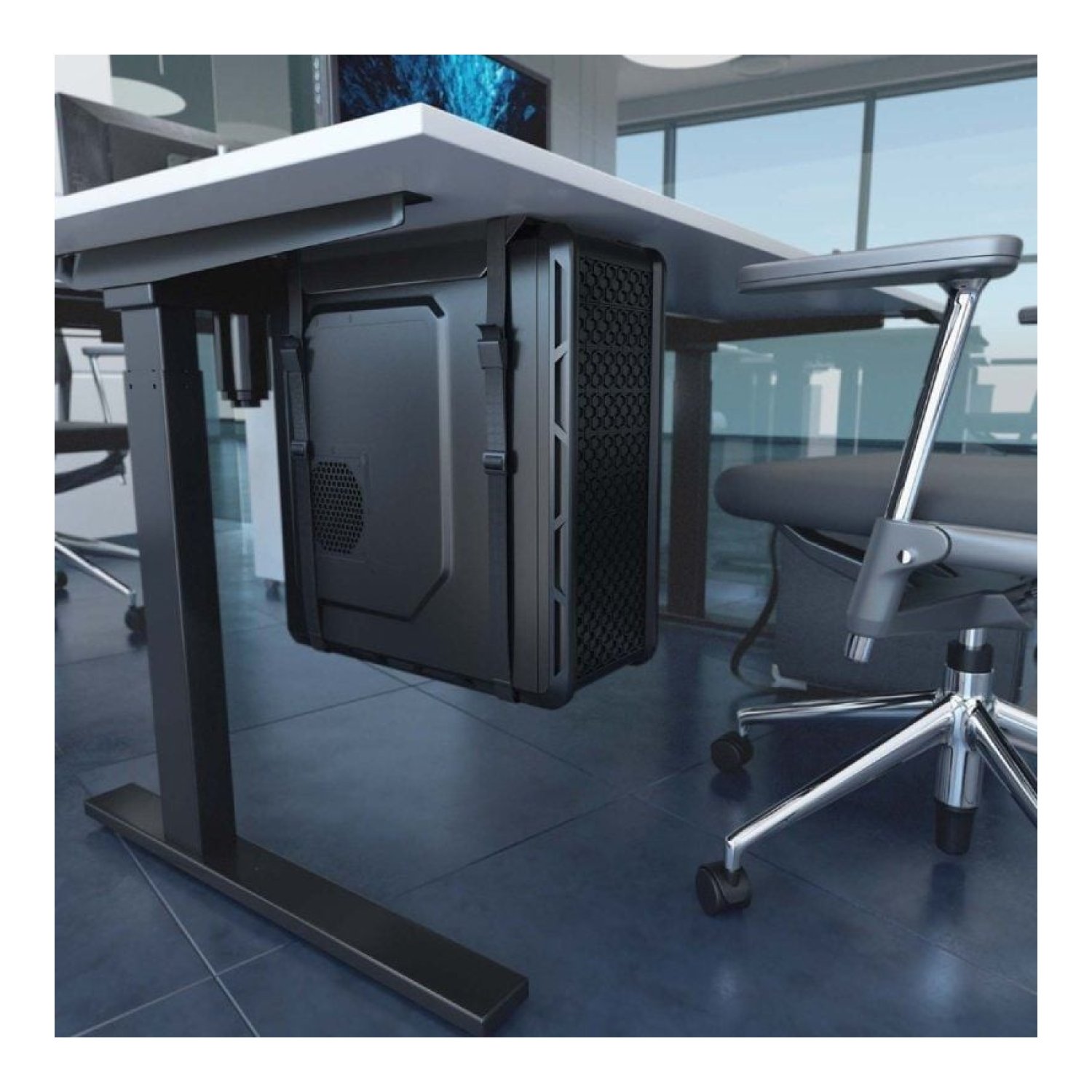Aisens MPC07-209 · Soporte Bajo Mesa para PC · Hasta 10kg