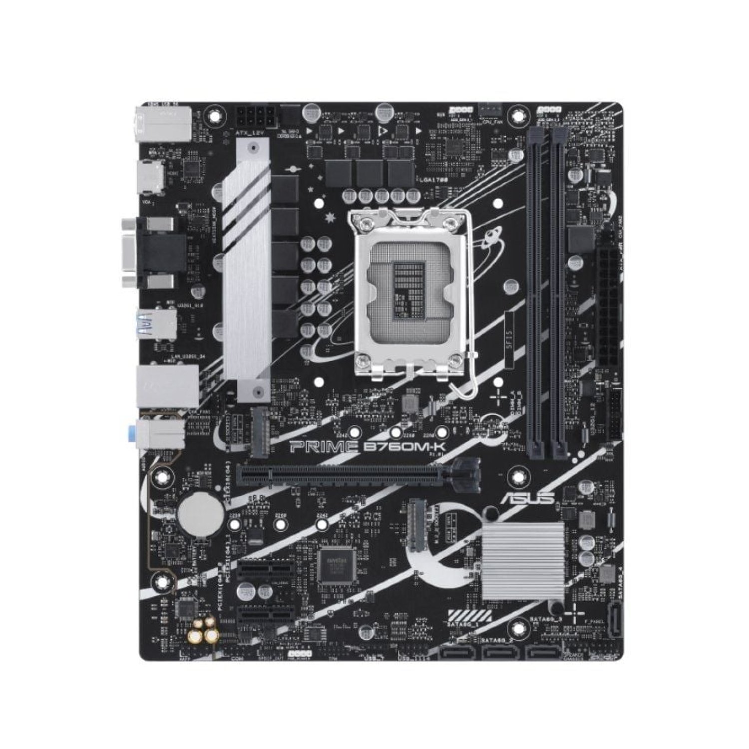 Asus Prime B760M-K · Socket 1700 · DDR5 · PCIe 4.0 · Micro ATX