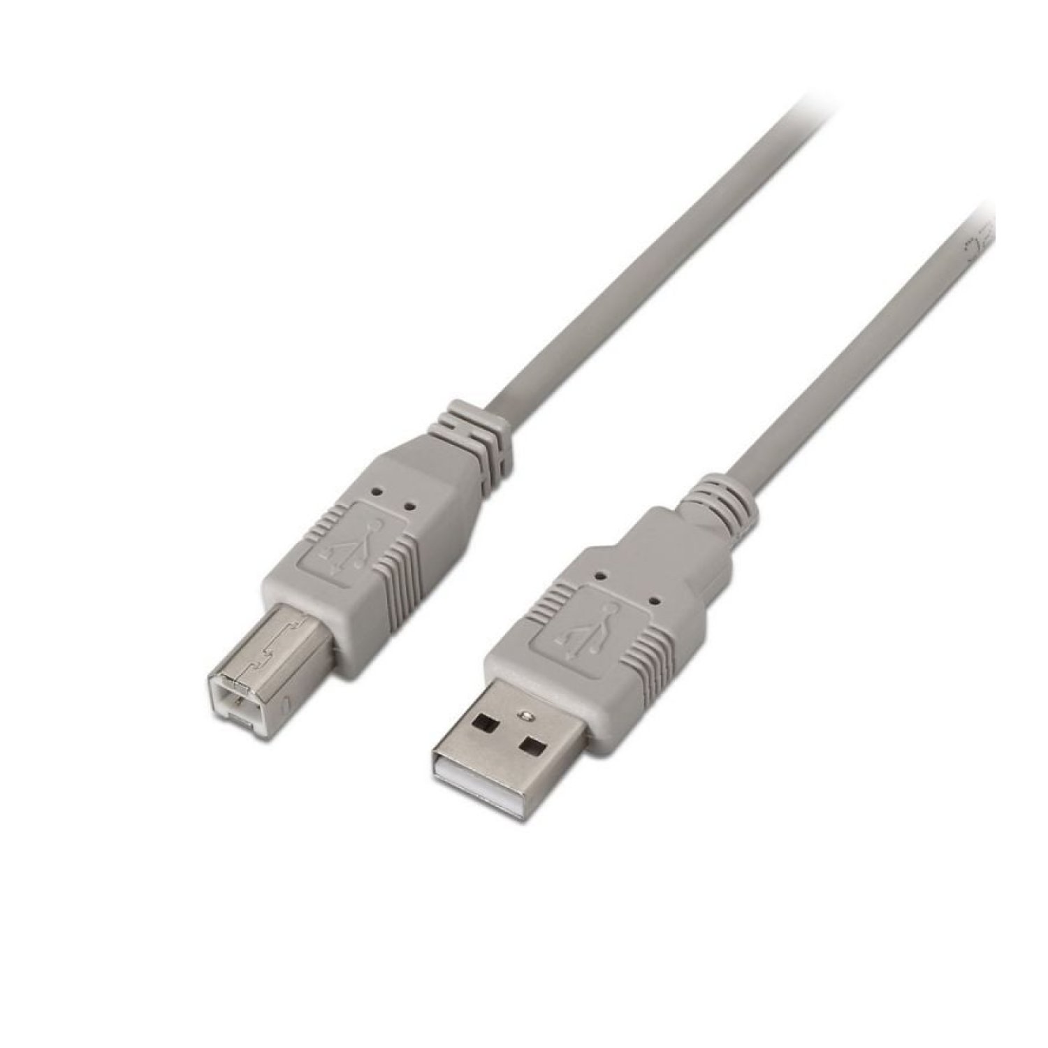 Aisens Cable USB 2.0 · Tipo-B Macho a USB Macho · 4,5m · Beige