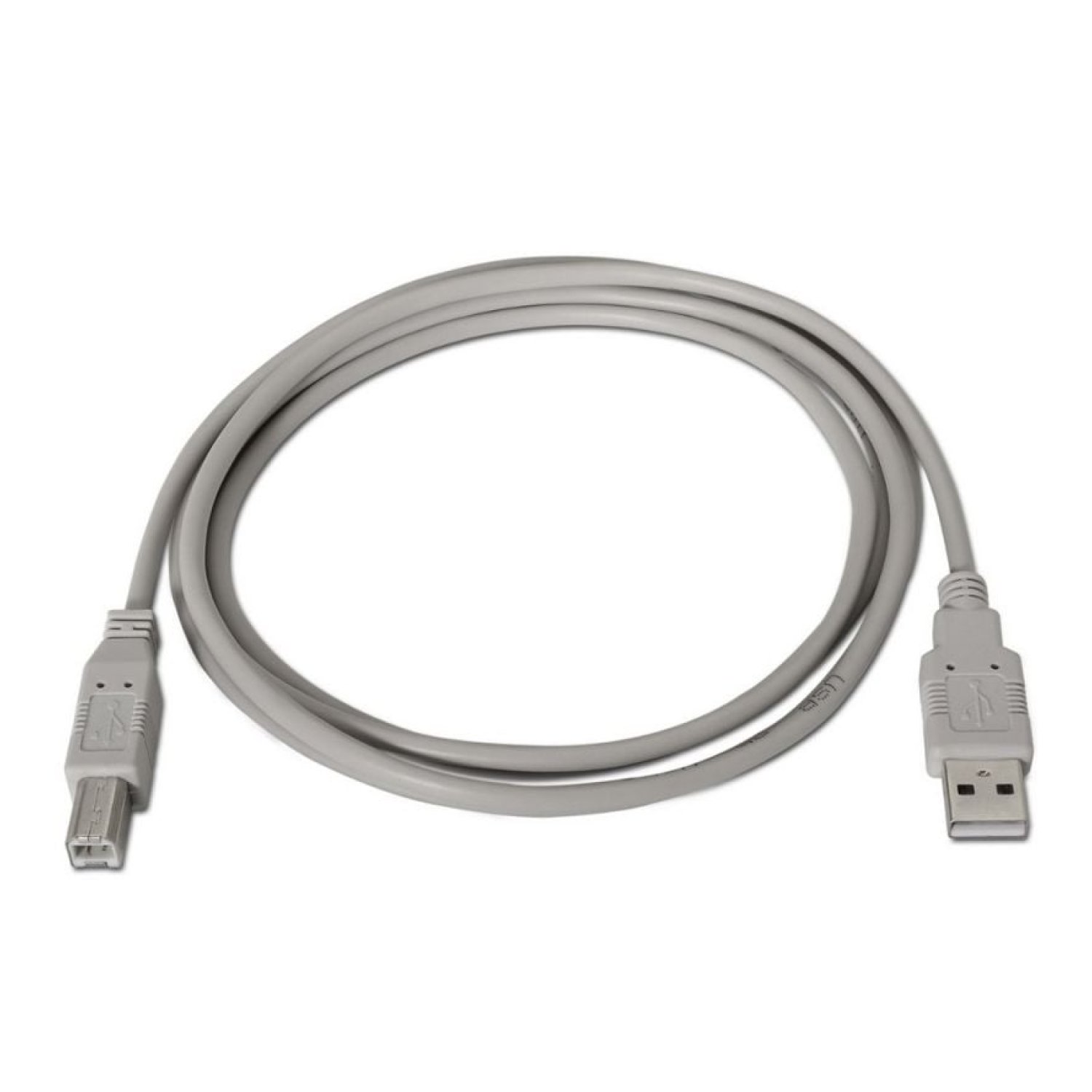 Aisens Cable USB 2.0 · Tipo-B Macho a USB Macho · 4,5m · Beige