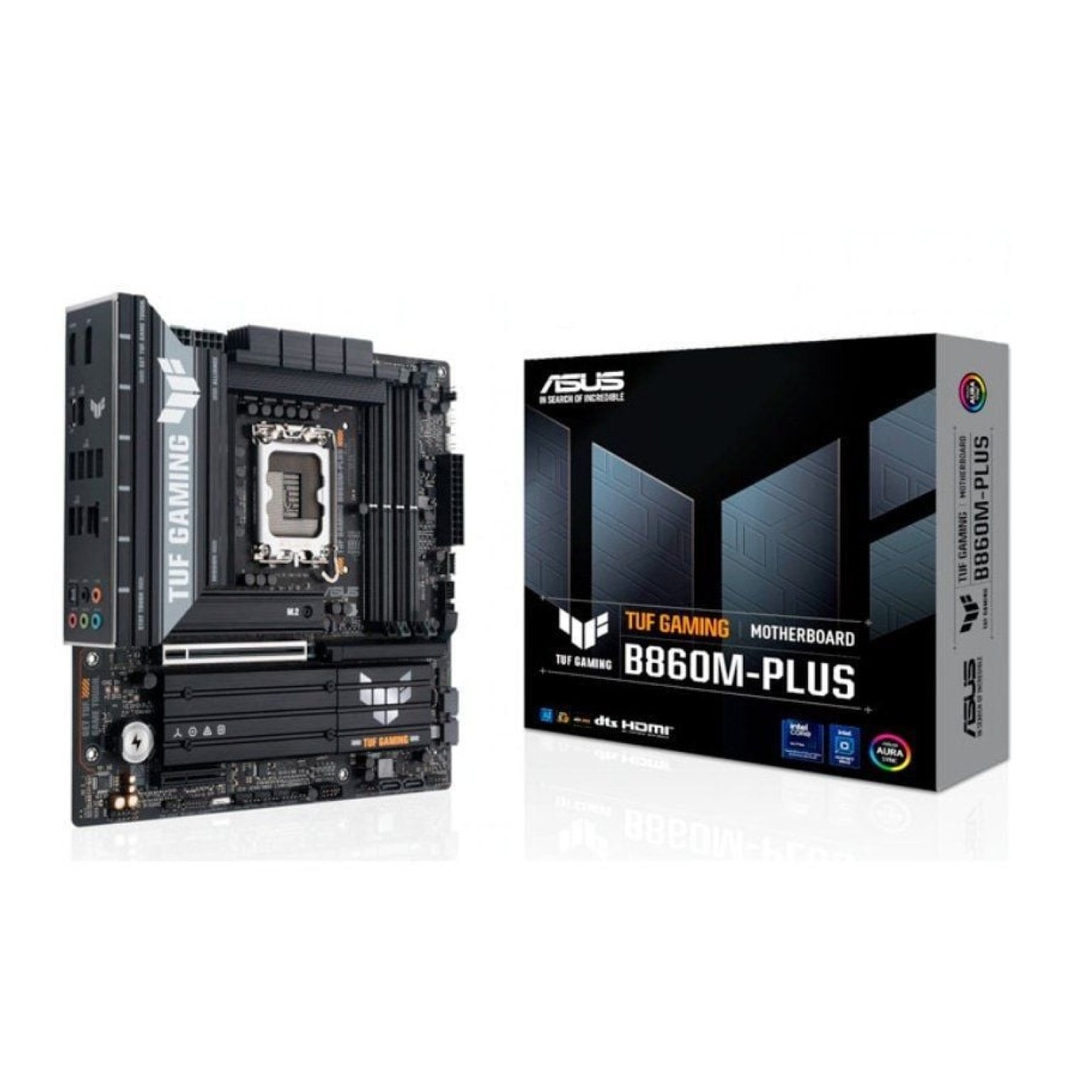 ASUS TUF Gaming B860M-PLUS · Socket 1851 · DDR5 · PCIe 5.0 · Micro ATX