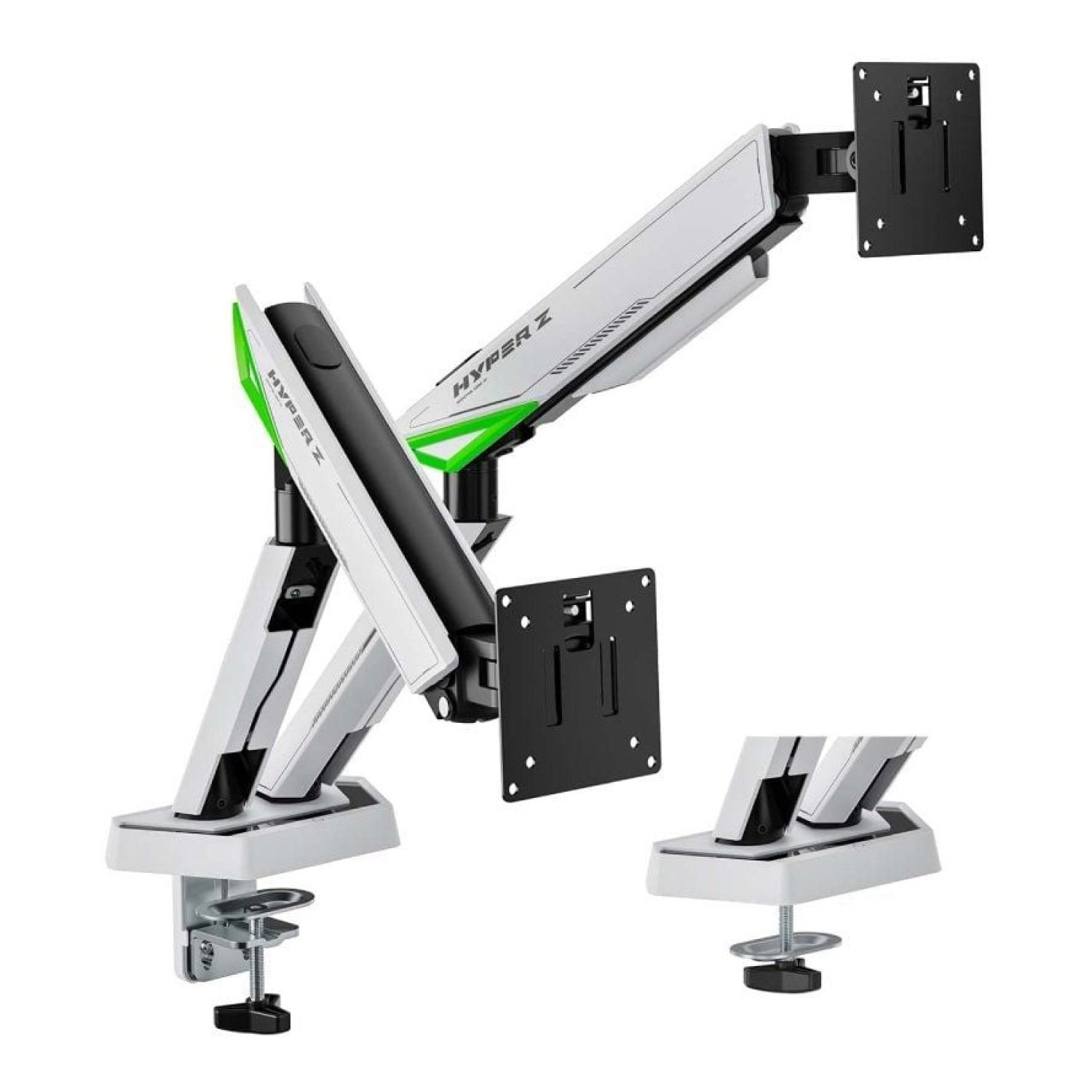Aisens DT38TSR-345 · Soporte Gaming 2 Monitores · Giratorio e Inclinable · Hasta 16kg