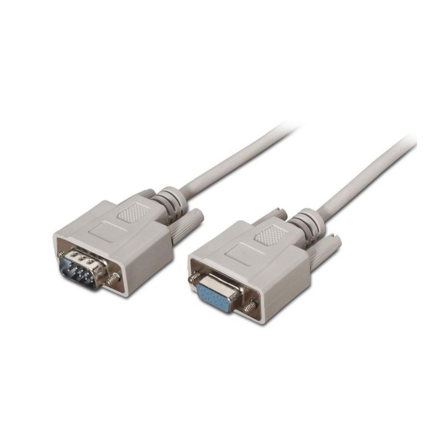 Aisens Cable Serie RS232 · DB9 Macho-Hembra · 1,8m · 1,6Mbps · Beige