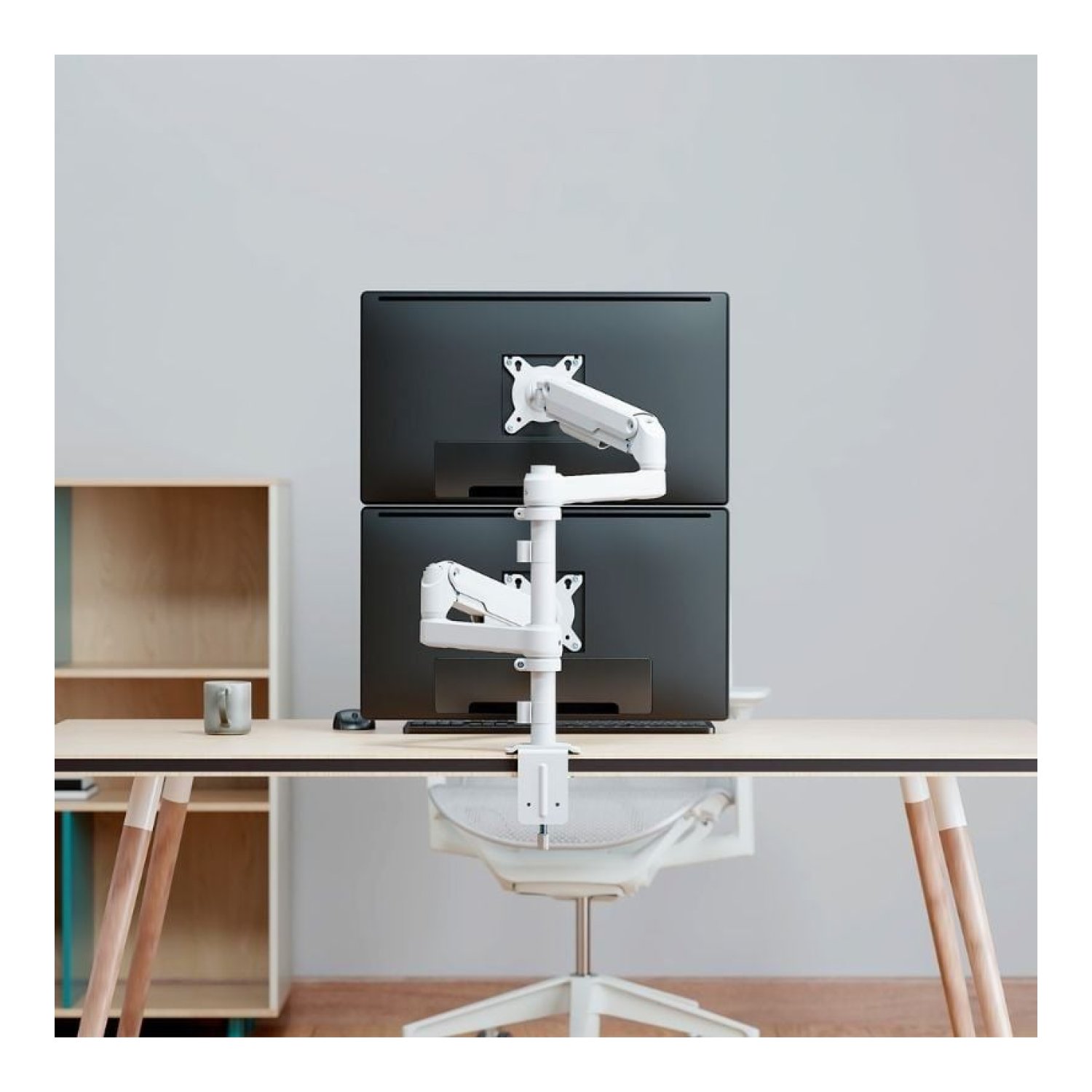 Aisens DT32TSR-441 · Soporte Dual Monitor · Giratorio e Inclinable · Hasta 9kg