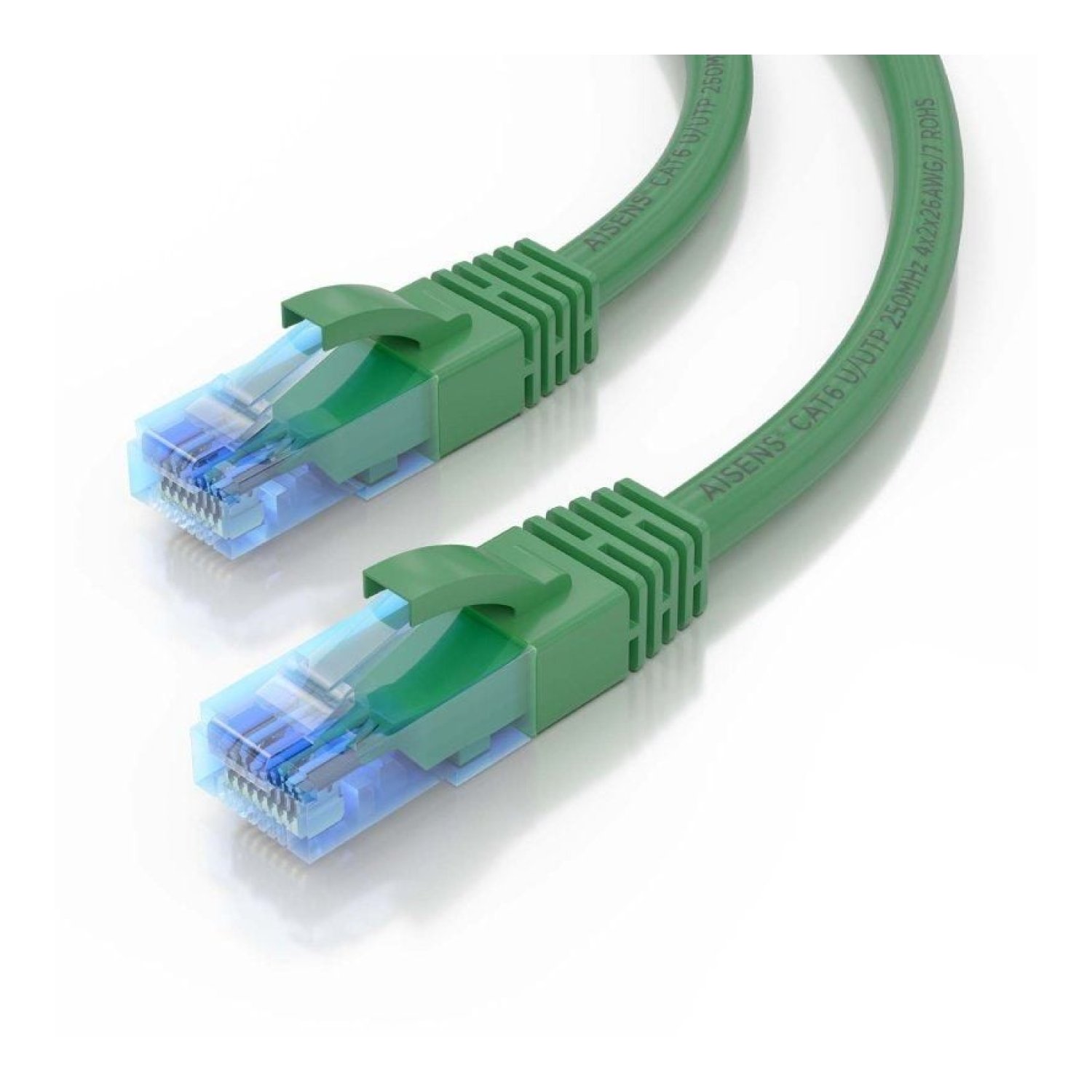 Aisens · Cable RJ45 Cat.6 UTP · 2m · AWG26 CCA · Verde