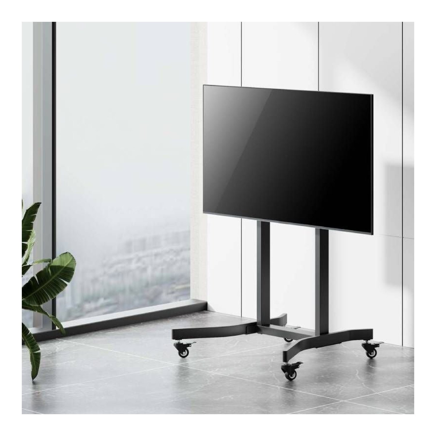 Aisens FTF100E · Soporte Motorizado para TV · 55-100" · Hasta 120kg · Con Ruedas