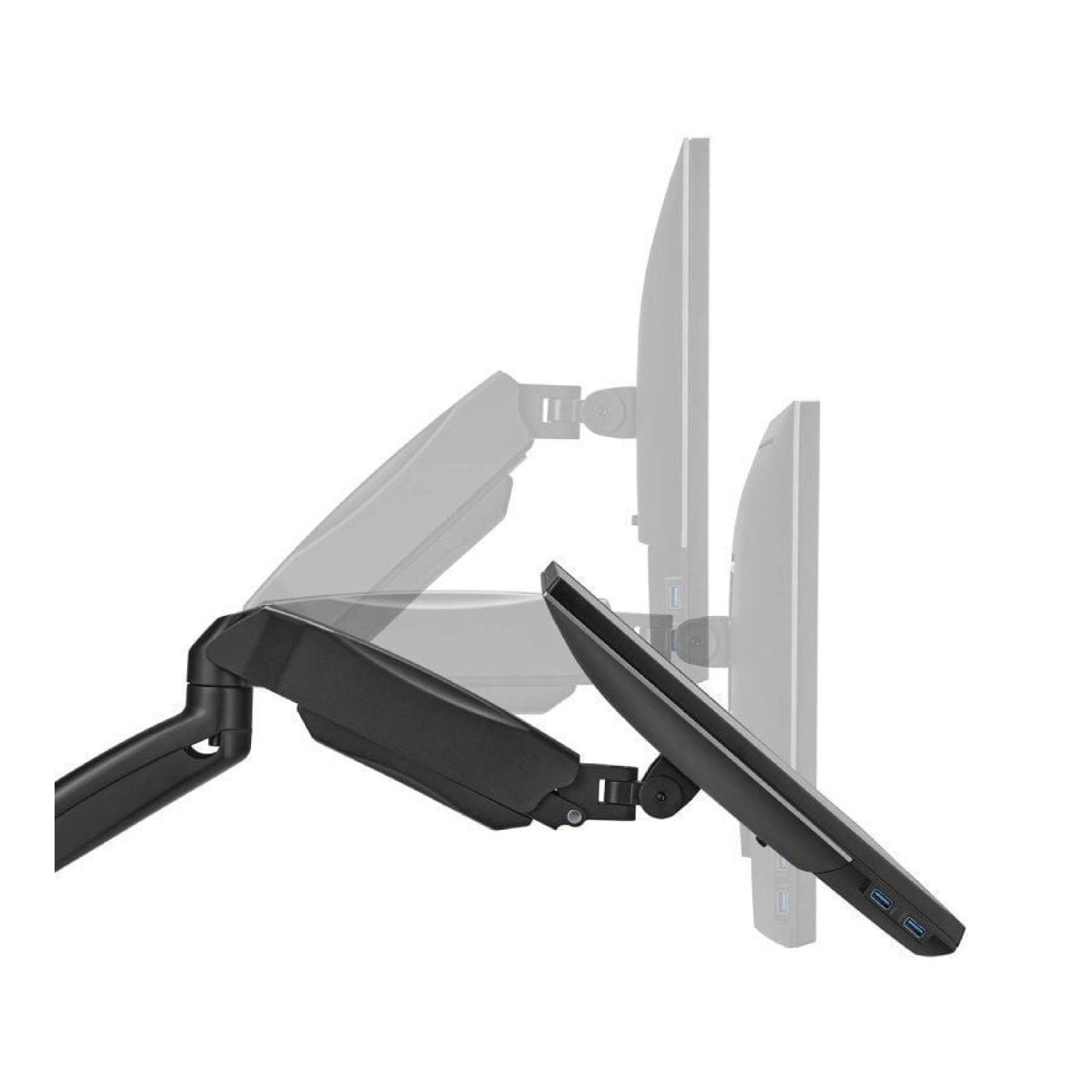 Aisens · Soporte Pared 2 Monitores/TV · Giratorio e Inclinable · Hasta 9kg
