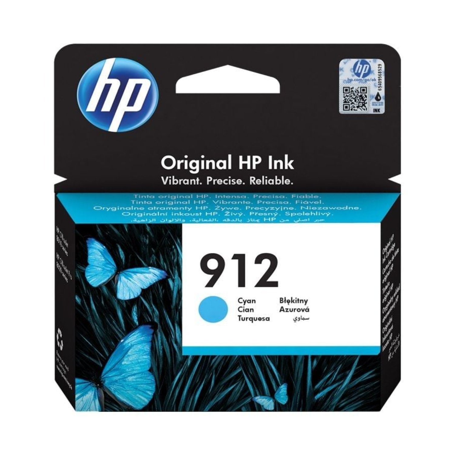 HP 912 · Cartucho Tinta Original · Cian