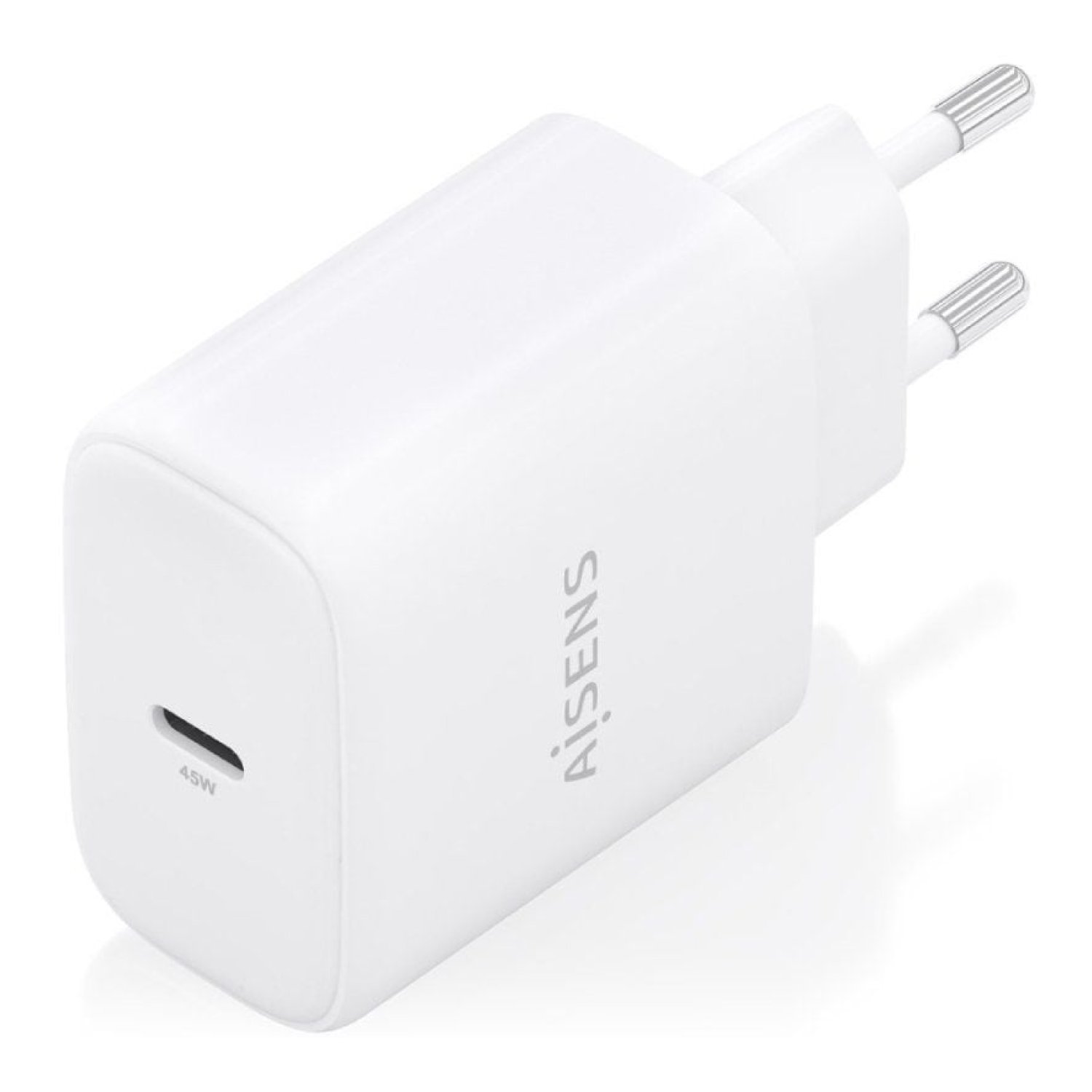 Aisens Cargador GaN 45W · USB-C · Blanco