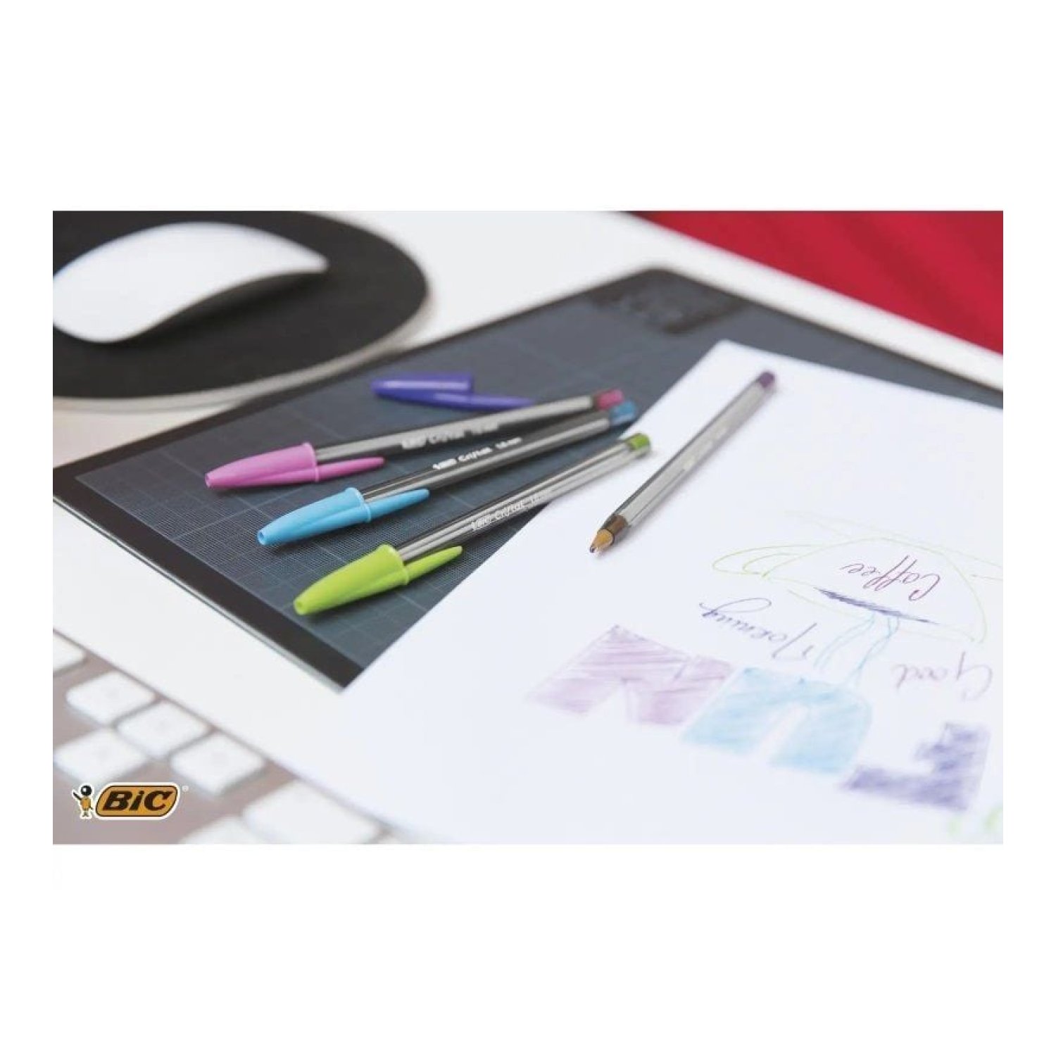 BIC Cristal Fun · Bolígrafos Tinta Aceite · 10 Unidades · Colores Surtidos