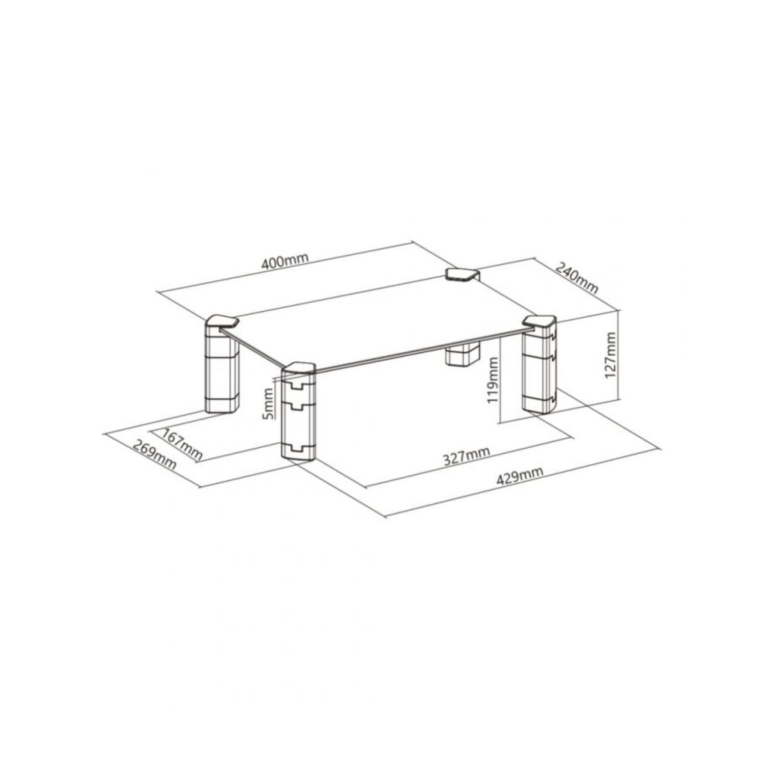 Aisens MR01C · Soporte Monitor · Hasta 20kg