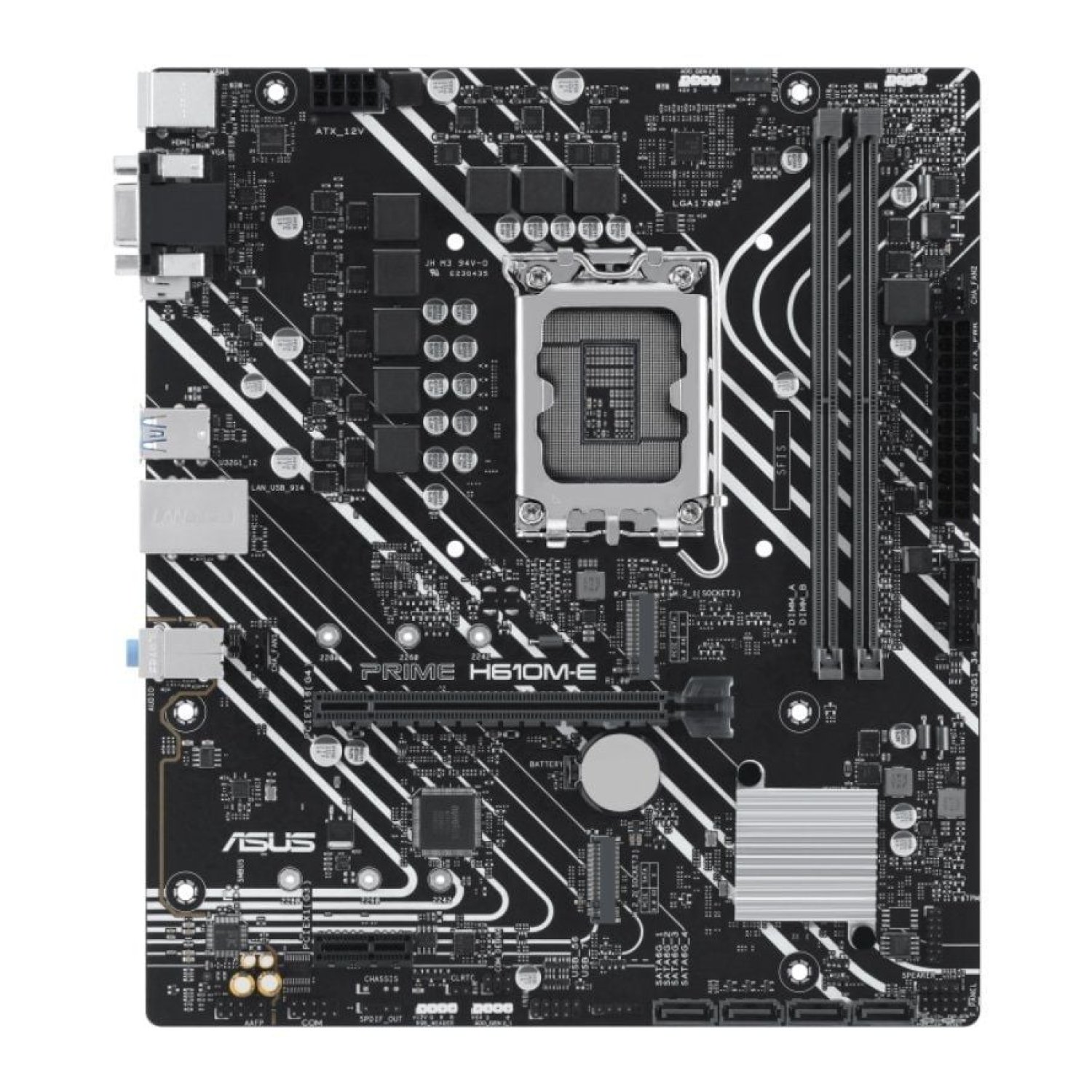 Asus Prime H610M-E · Socket 1700 · DDR5 · PCIe 4.0 · Micro ATX