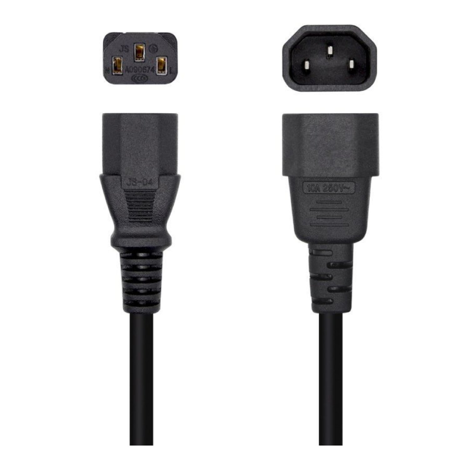 Aisens · Cable Alimentación C13-C14 · 3m · 1500W · Negro