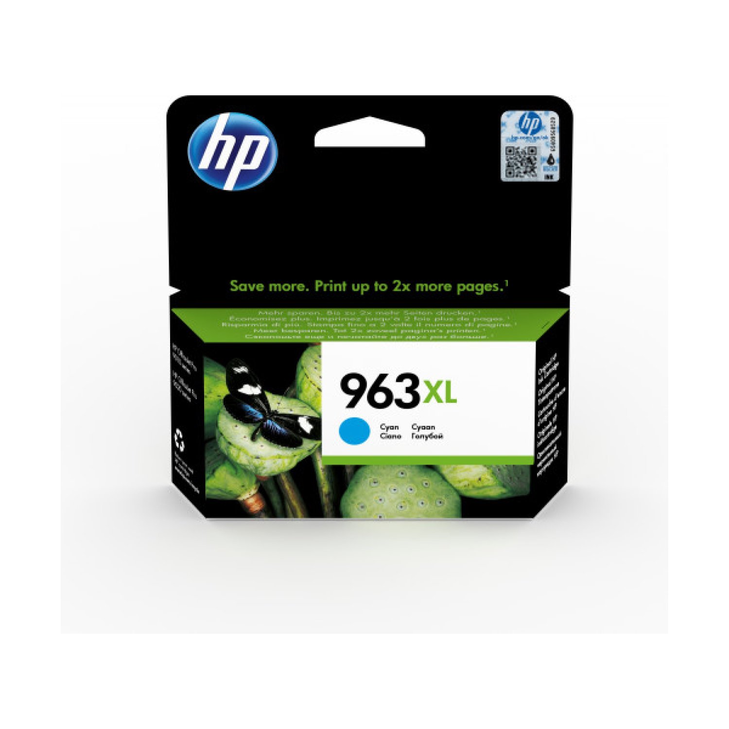 HP · Cartucho Tinta nº963 XL · Alta Capacidad · Cian