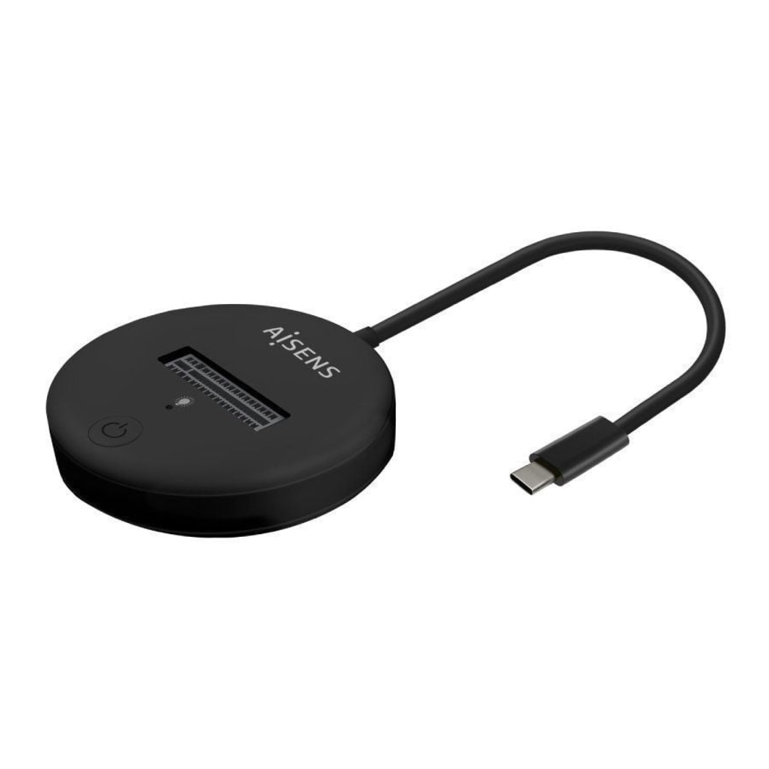 Aisens Dock USB Tipo-C · SSD M.2 SATA/NVMe · Negro