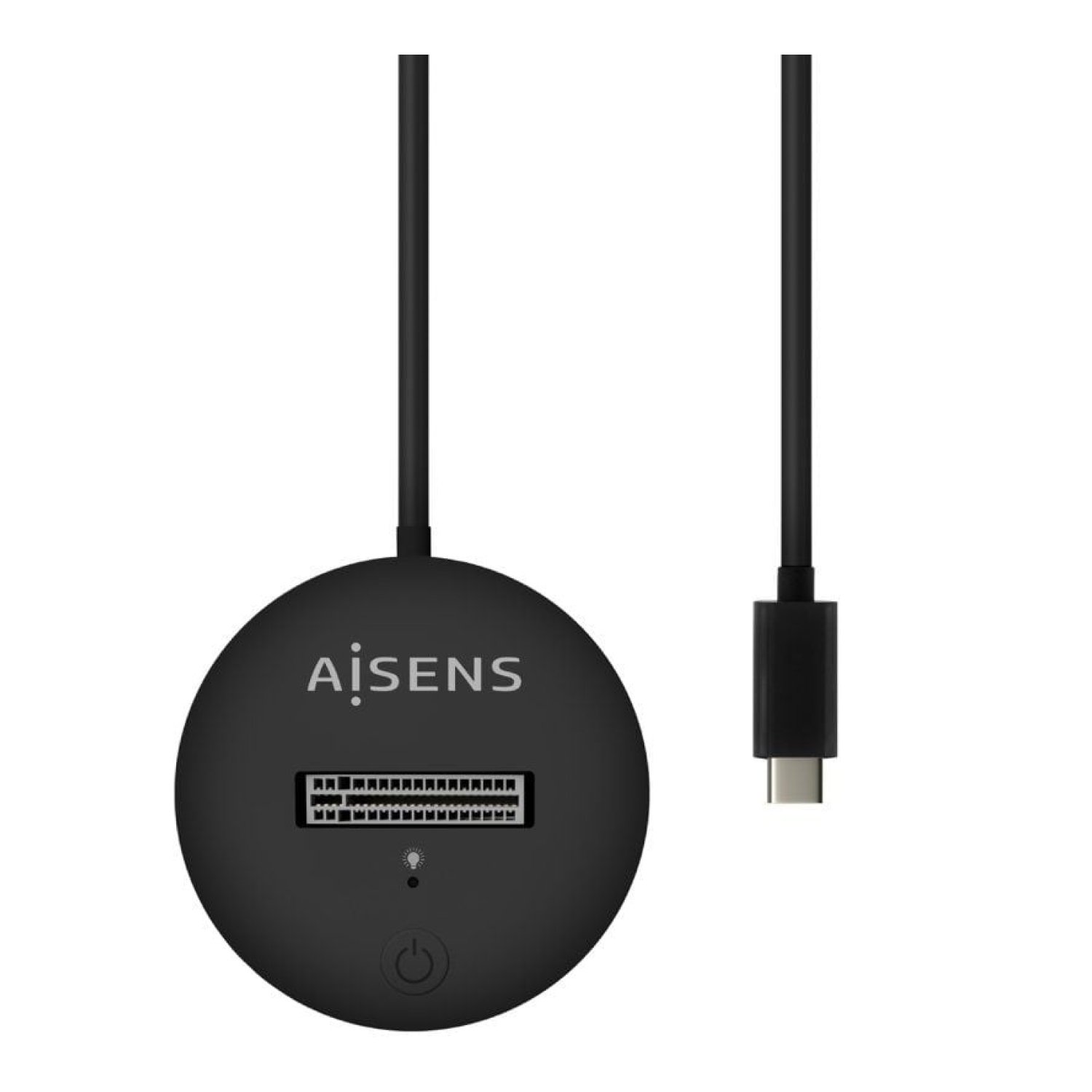 Aisens Dock USB Tipo-C · SSD M.2 SATA/NVMe · Negro