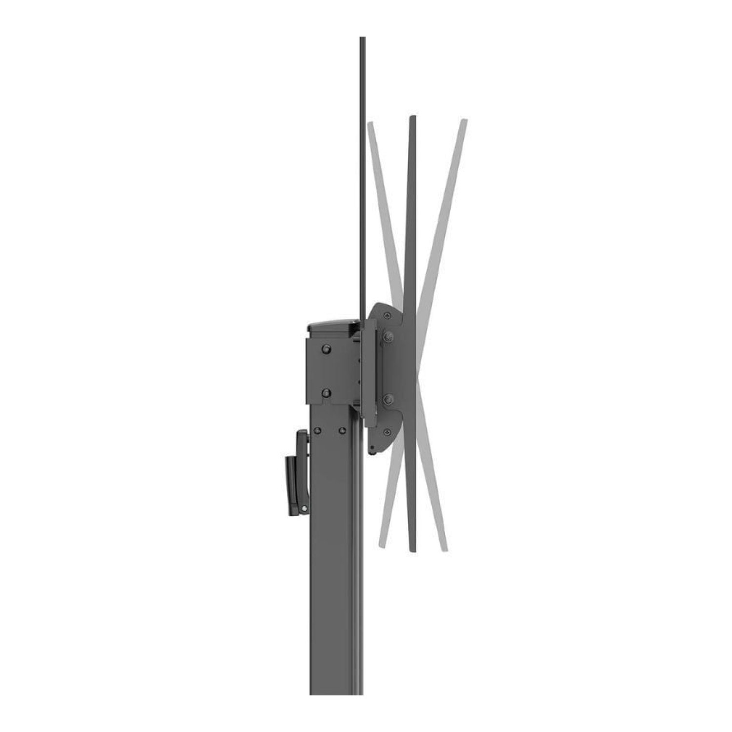 Aisens FT100TE-403 · Soporte de Suelo Inclinable · 60-100" · 100kg · Ruedas y Manivela