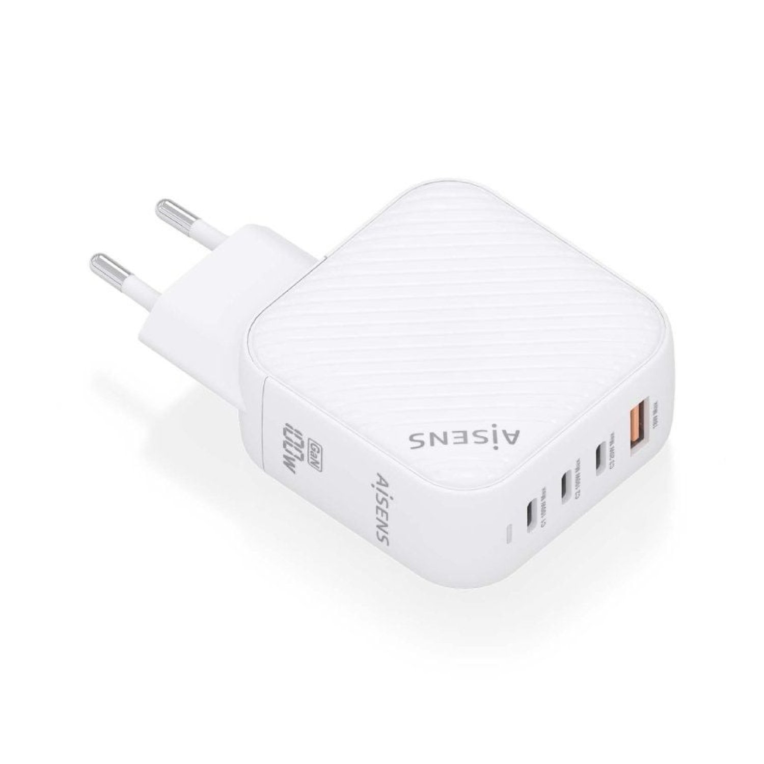 Aisens Cargador GaN · 100W · 3xUSB-C + 1xUSB · Pared