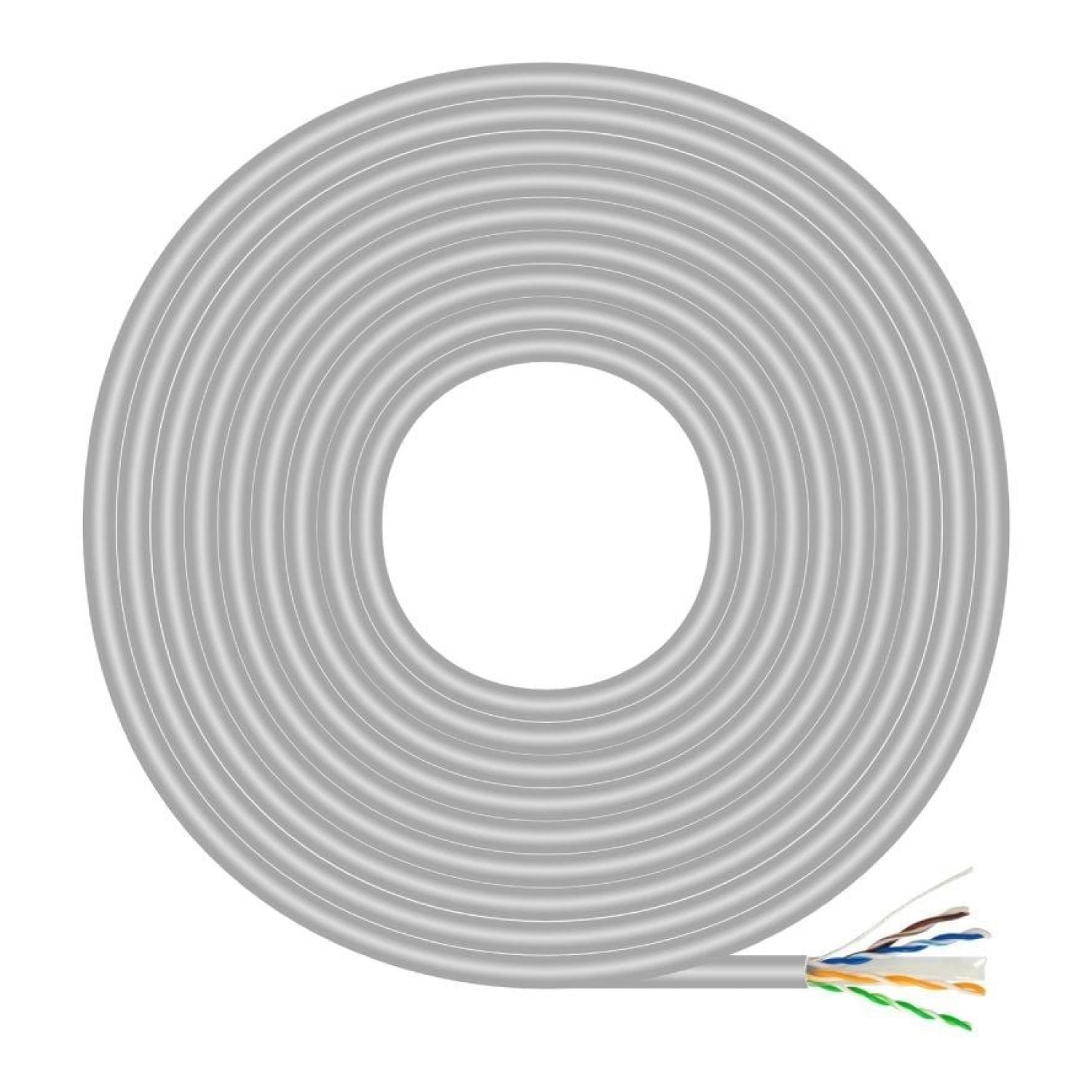 Aisens · Bobina Cable RJ45 UTP Cat.6 · AWG23 · 305m · Gris