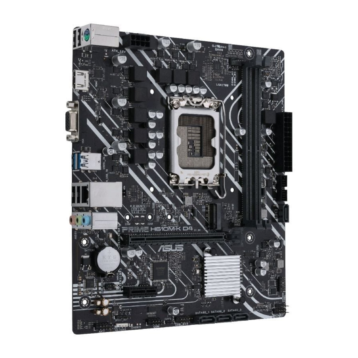 Asus Prime H610M-K · Socket 1700 · DDR4 · PCIe 4.0 · Micro ATX