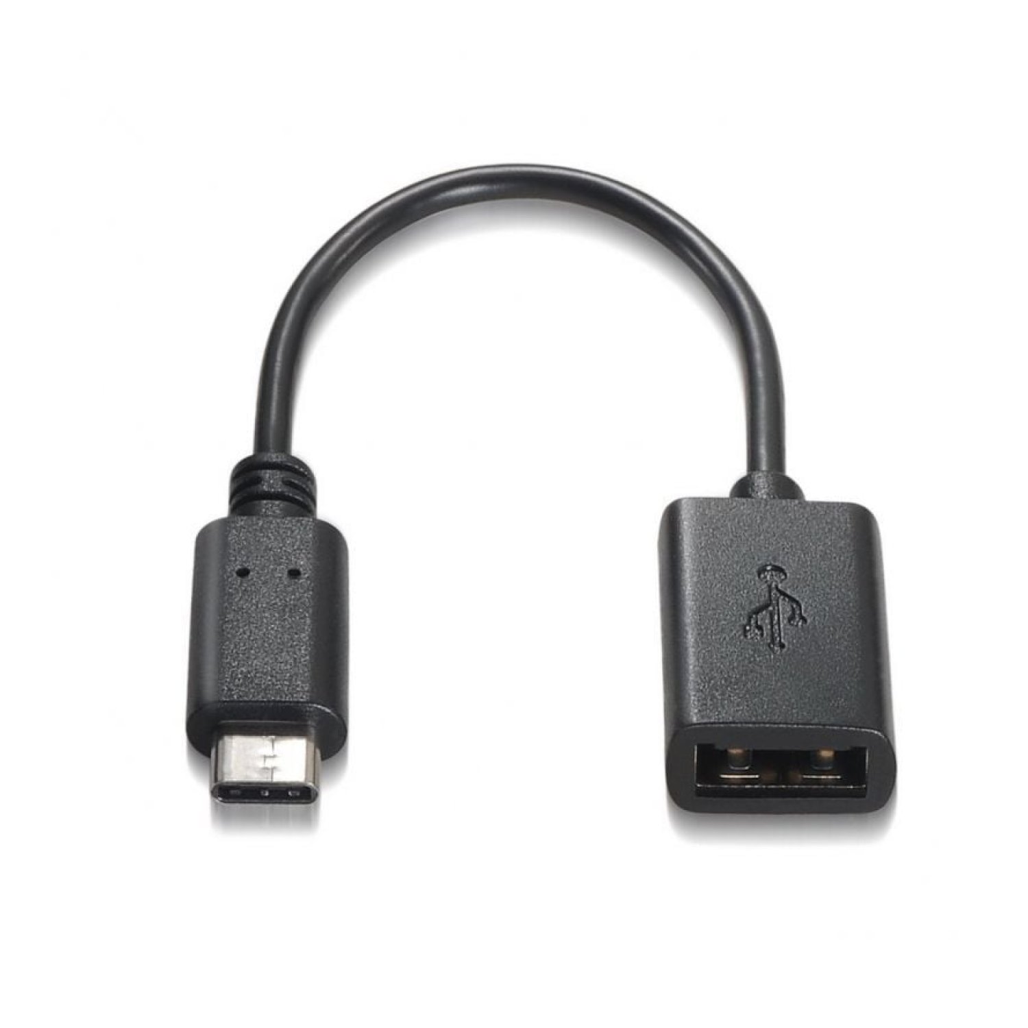 Aisens · Cable USB 2.0 · USB Tipo-C Macho a USB Hembra · 480Mbps · 15cm · Negro