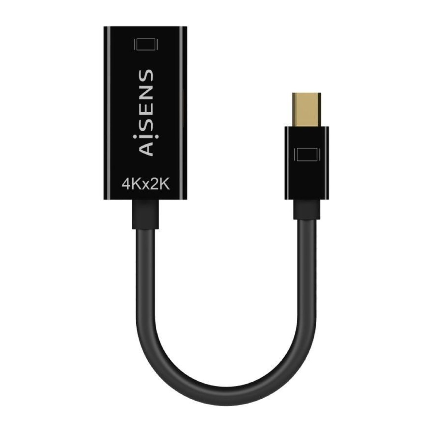 Aisens · Mini DisplayPort a HDMI · 15cm · Negro · 2300Mbps