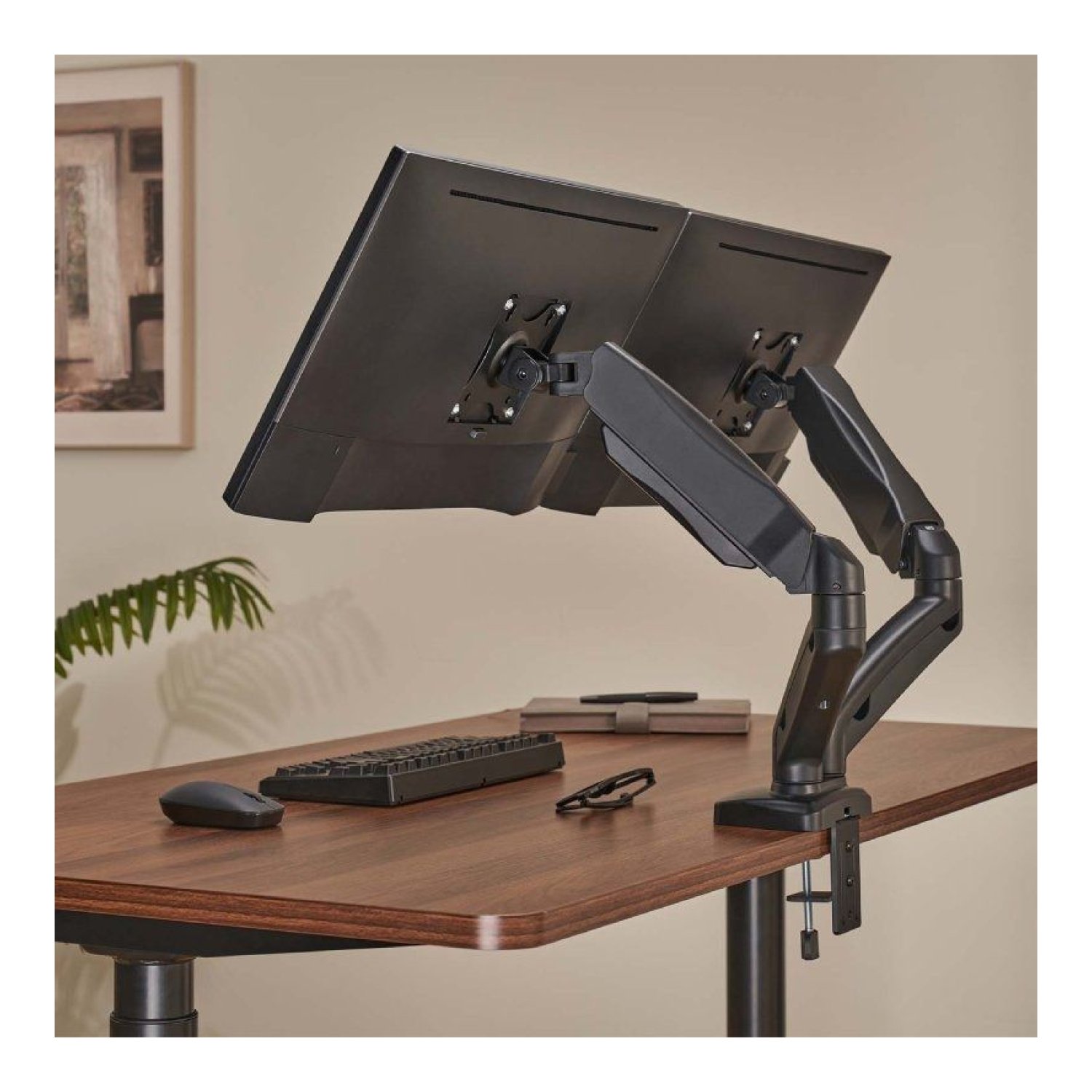 Aisens Soporte Mesa · 2 Monitores/TV · Giratorio e Inclinable · Hasta 9kg