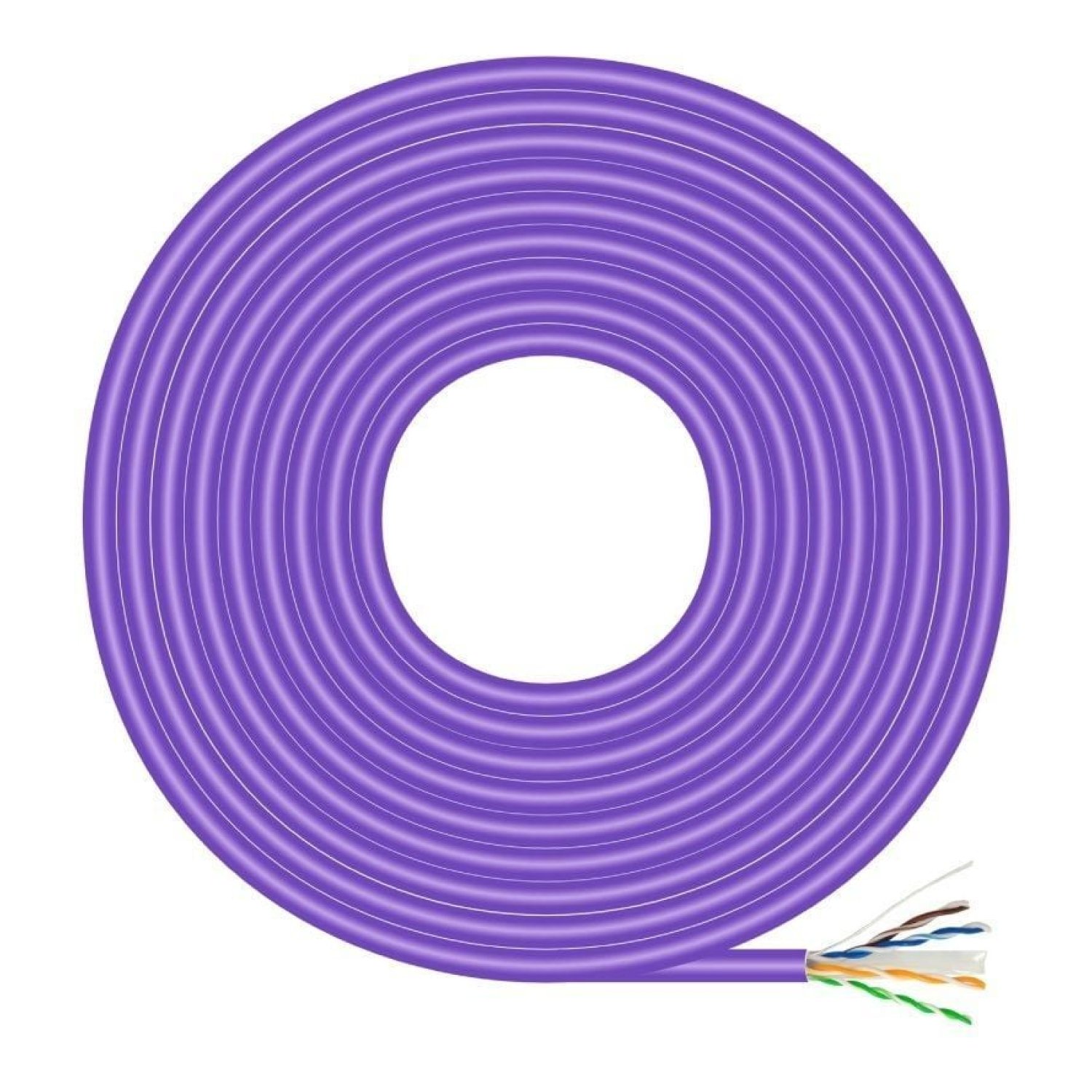 Aisens Cable RJ45 Cat.6 UTP · AWG23 · 305m · LSZH · Violeta