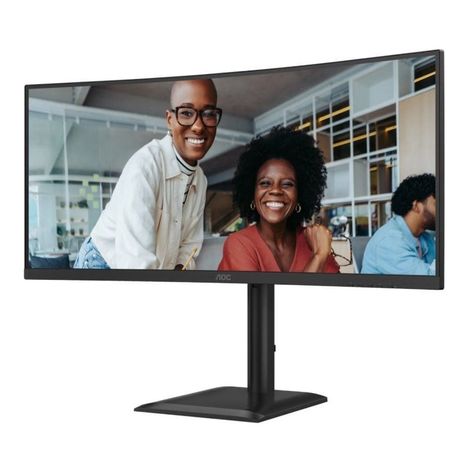 AOC CU34E4CV · Monitor Curvo 34" · WQHD · Regulable en altura · Multimedia