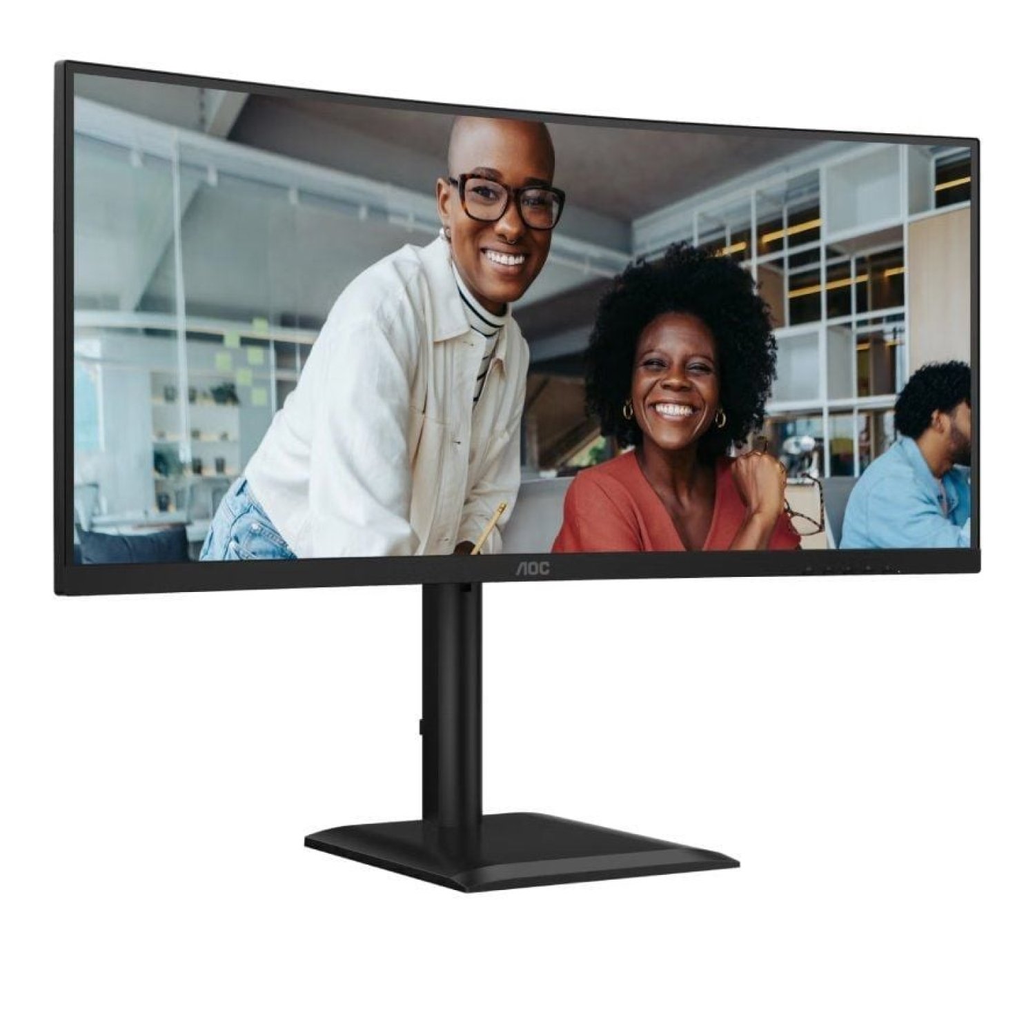 AOC CU34E4CV · Monitor Curvo 34" · WQHD · Regulable en altura · Multimedia