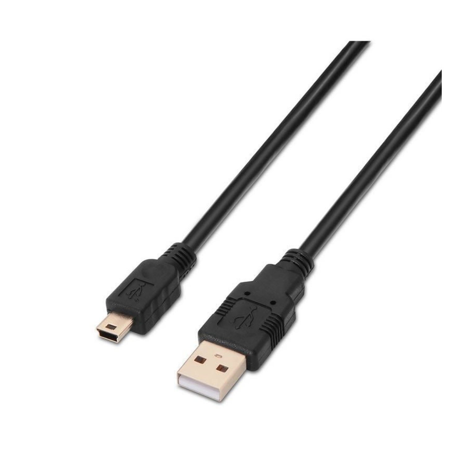 Aisens Cable USB 2.0 · USB a Mini USB · 1m · Negro