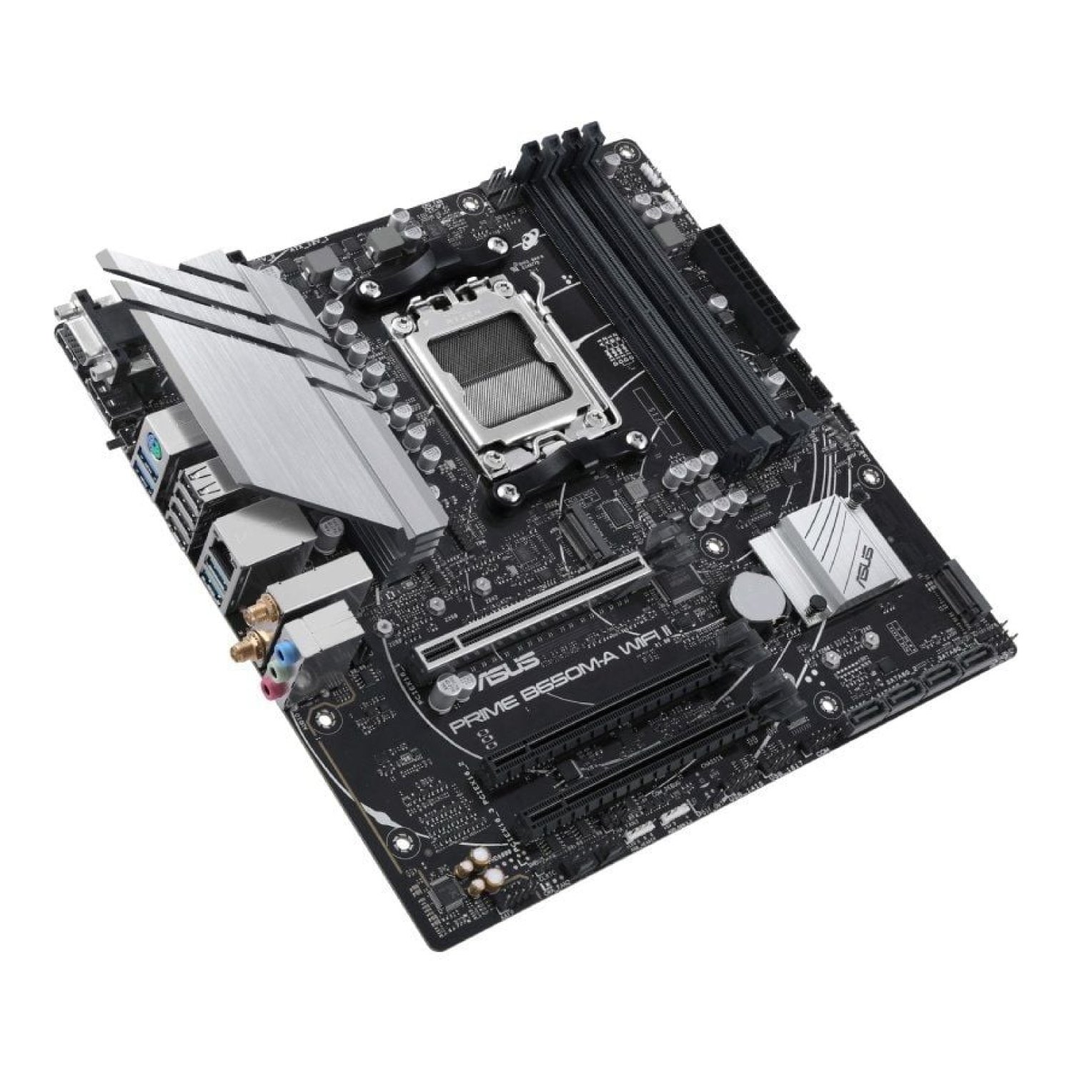Asus Prime B650M-A WiFi II · Socket AM5 · DDR5 · PCIe 5.0 · Micro ATX