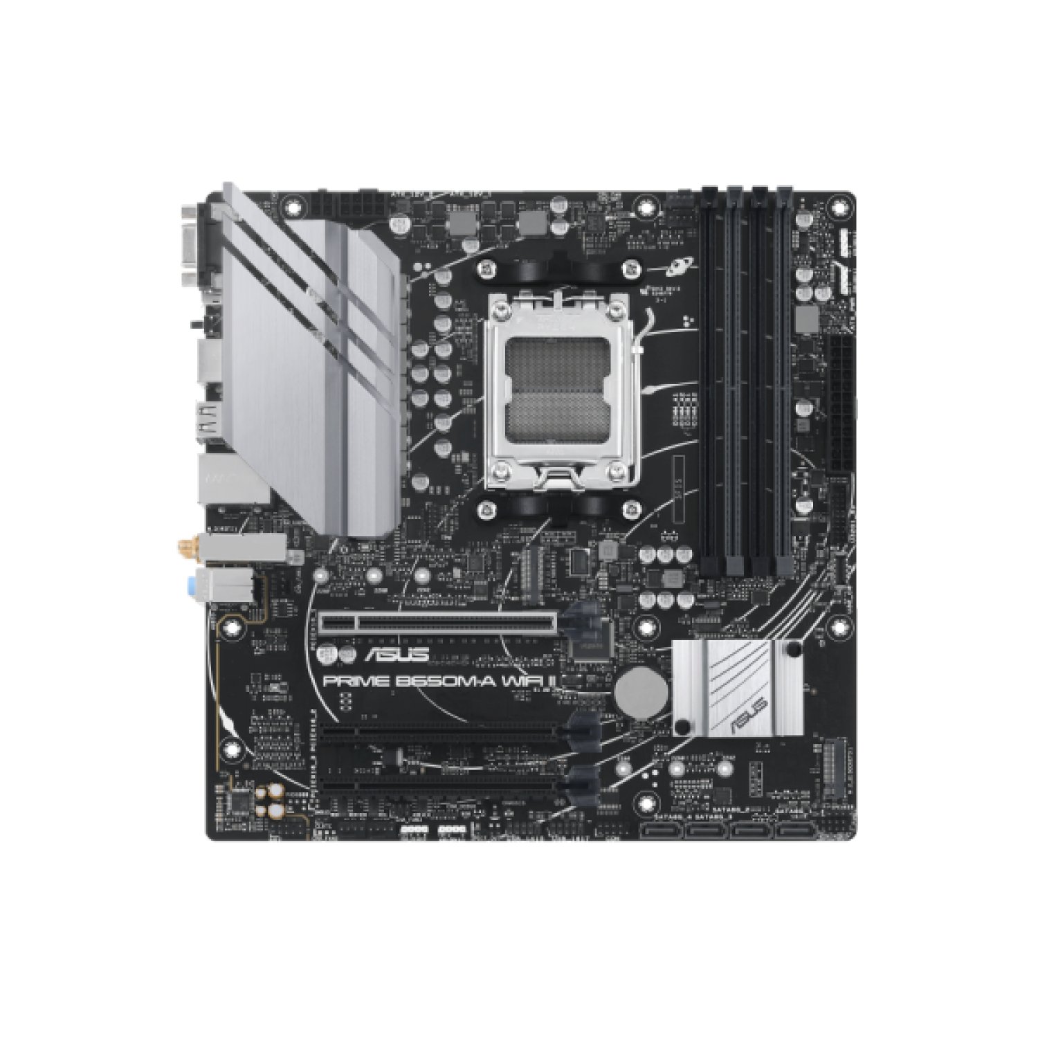 Asus Prime B650M-A WiFi II · Socket AM5 · DDR5 · PCIe 5.0 · Micro ATX