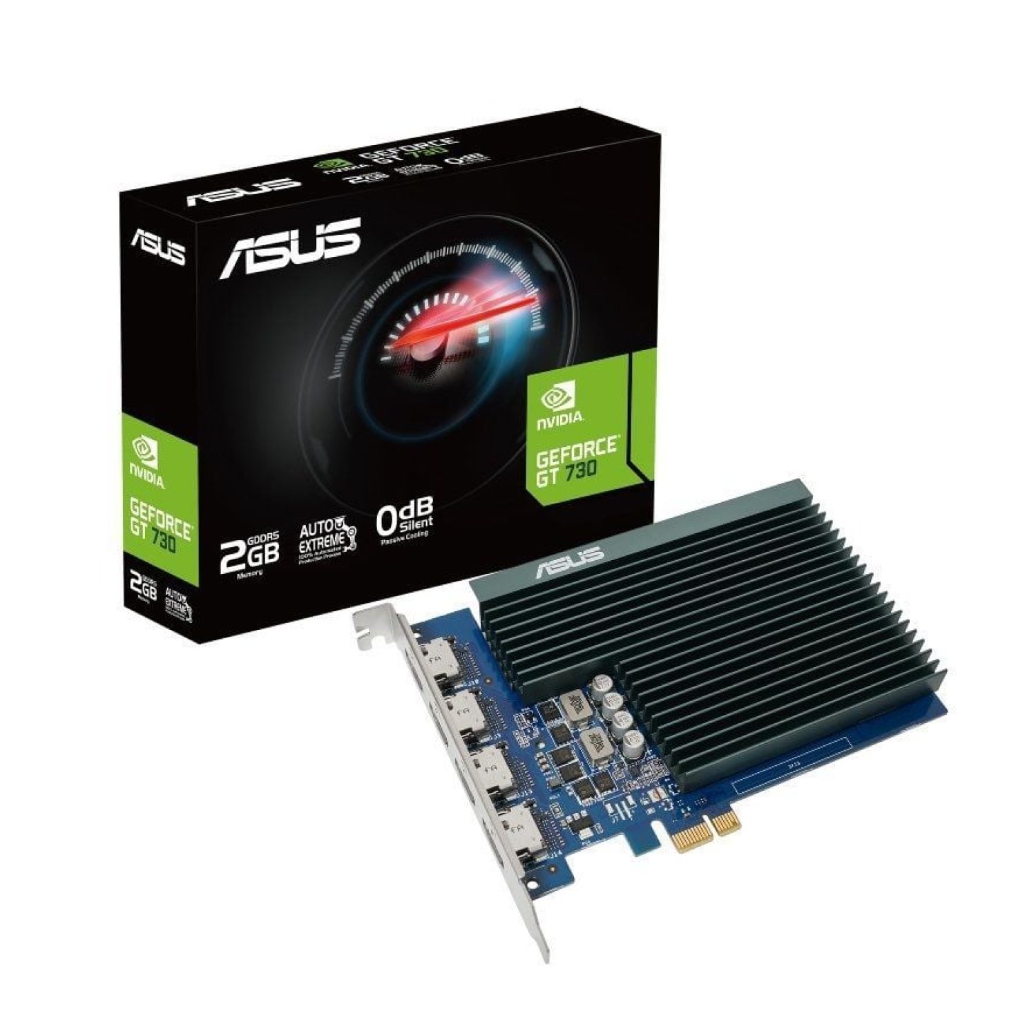 Asus GeForce GT 730 · 2GB GDDR5 · Tarjeta Gráfica