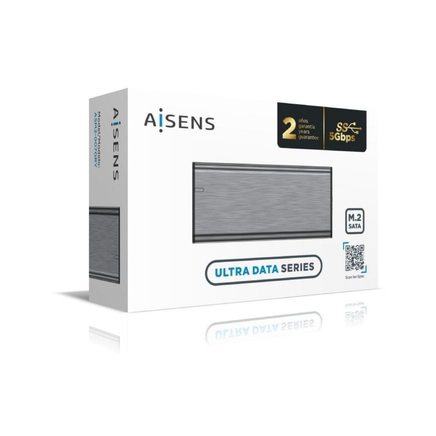 Aisens Caja Externa SSD M.2 SATA · USB 3.1 Gen1 · Sin Tornillos