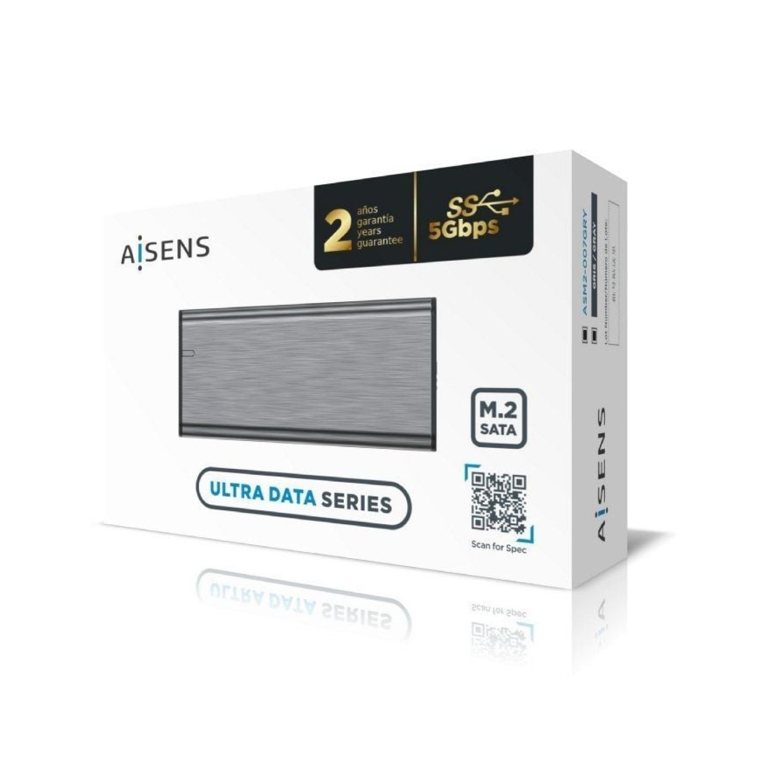 Aisens Caja Externa SSD M.2 SATA · USB 3.1 Gen1 · Sin Tornillos