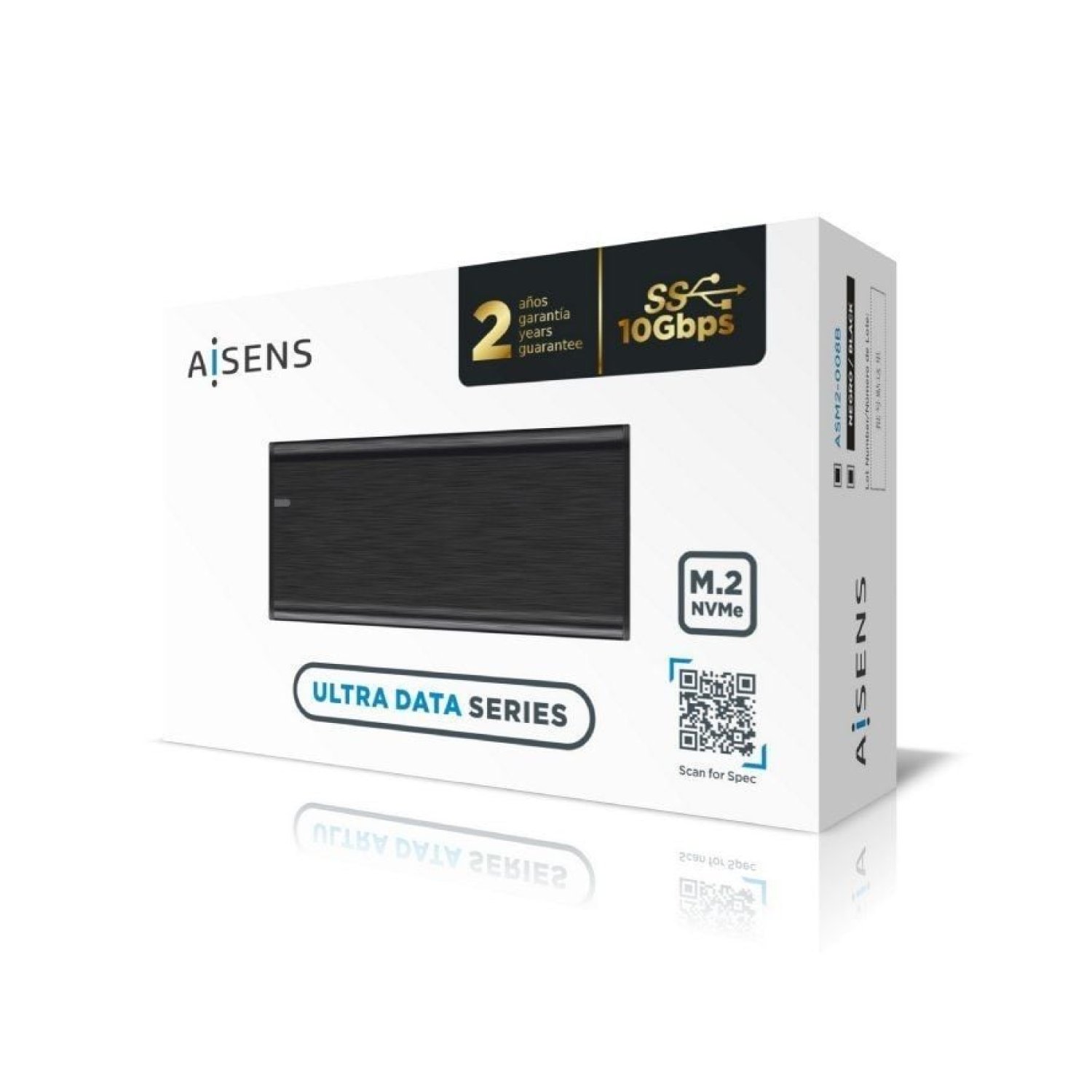 Aisens · Caja Externa SSD M.2 NVMe · USB 3.2 Gen2 · Sin Tornillos