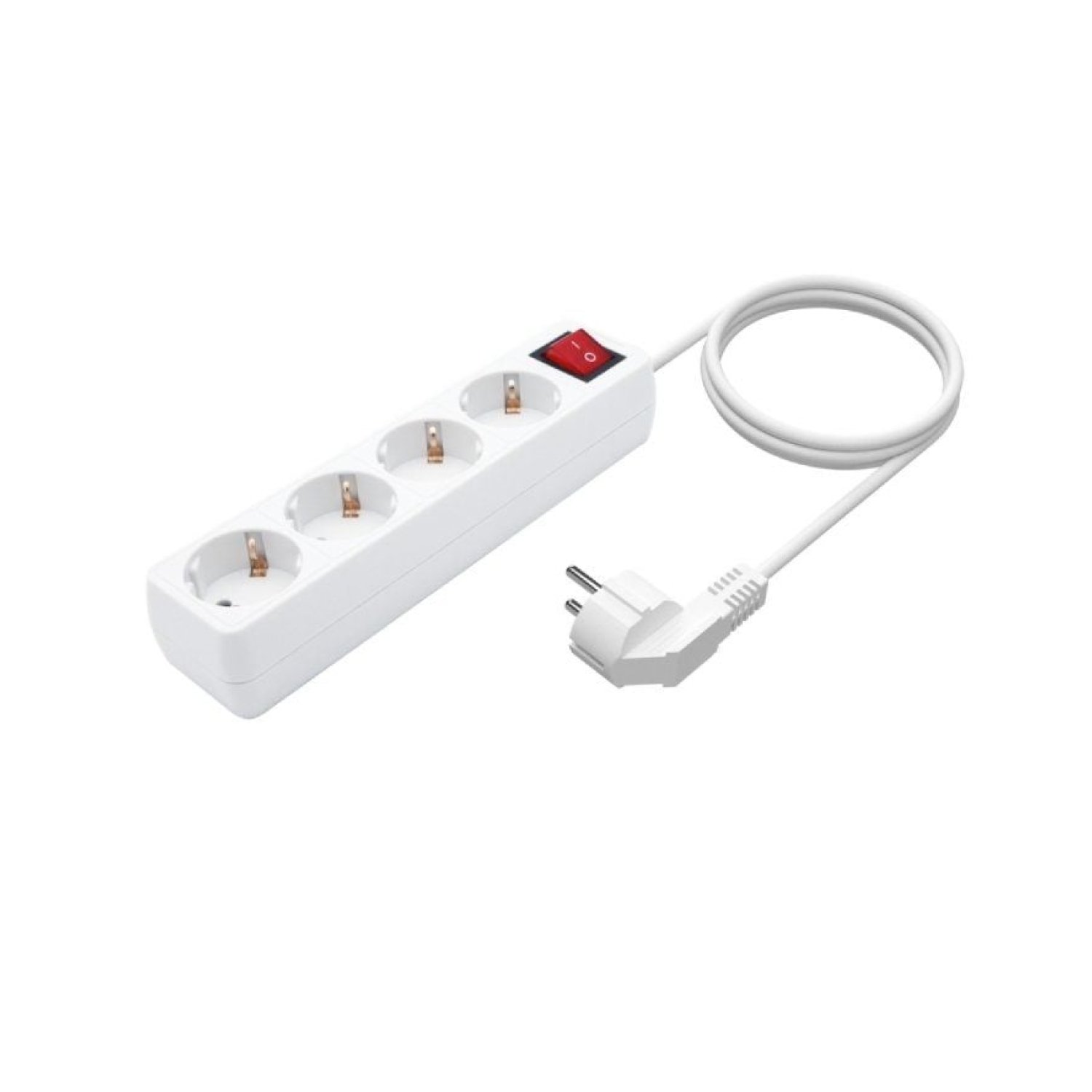 Aisens · Regleta 4 Tomas · Cable 1,4m · Interruptor · Blanco