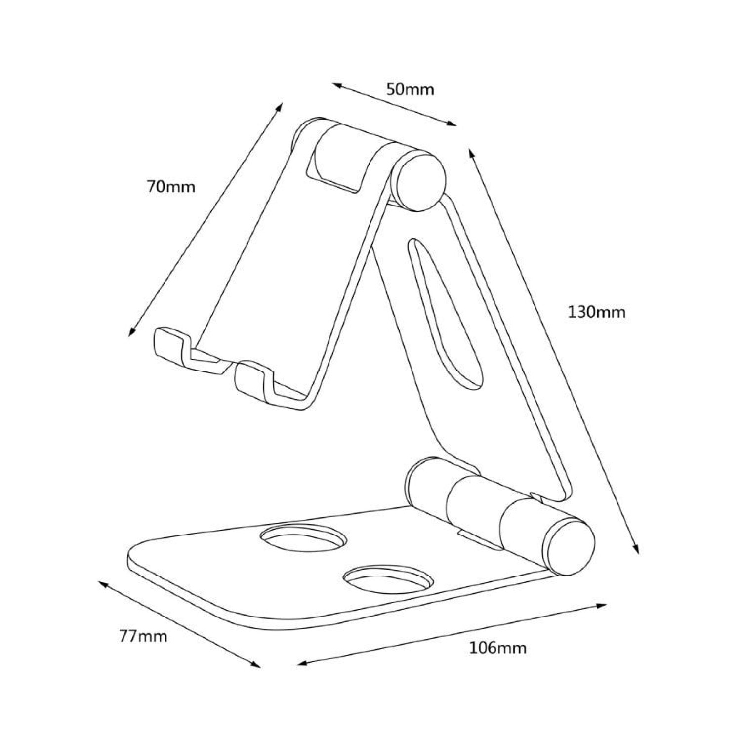 Aisens · Soporte para Smartphone y Tablet · Negro · Universal