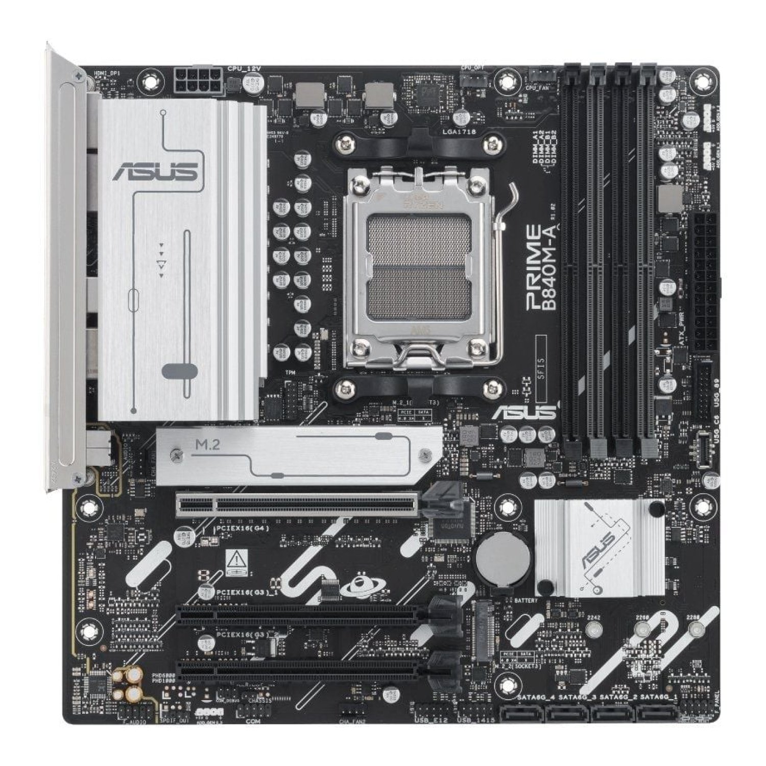 Asus Prime B840M-A · Socket AM5 · Micro ATX · DDR5 · PCIe 4.0